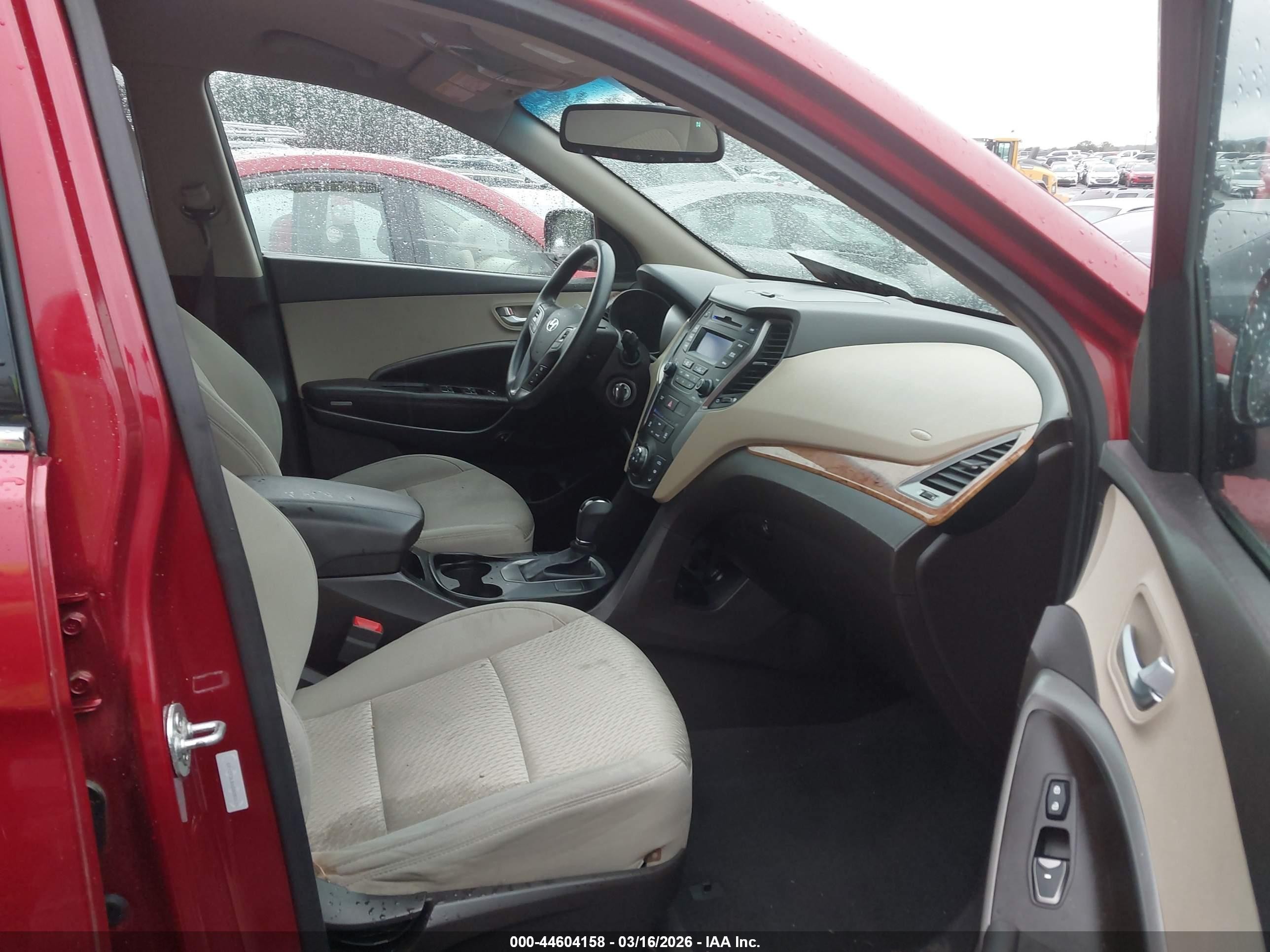 2013 Hyundai Santa Fe Sport Red vin: 5XYZT3LB6DG083110