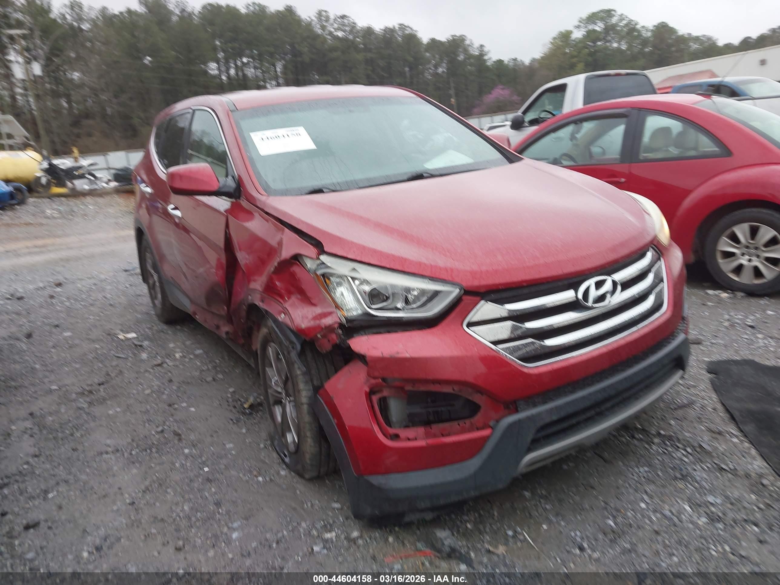 2013 Hyundai Santa Fe Sport Red vin: 5XYZT3LB6DG083110