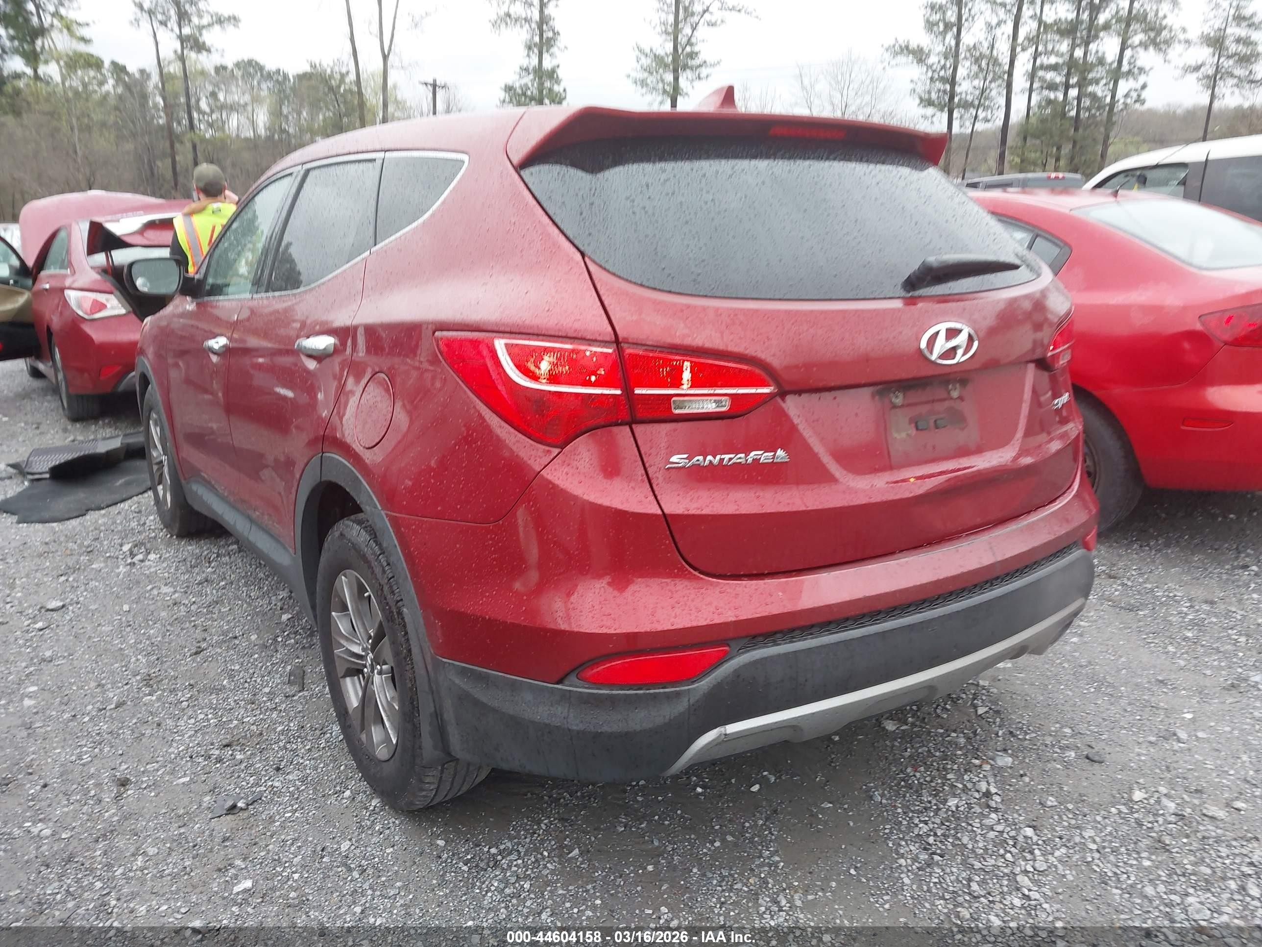 2013 Hyundai Santa Fe Sport Red vin: 5XYZT3LB6DG083110