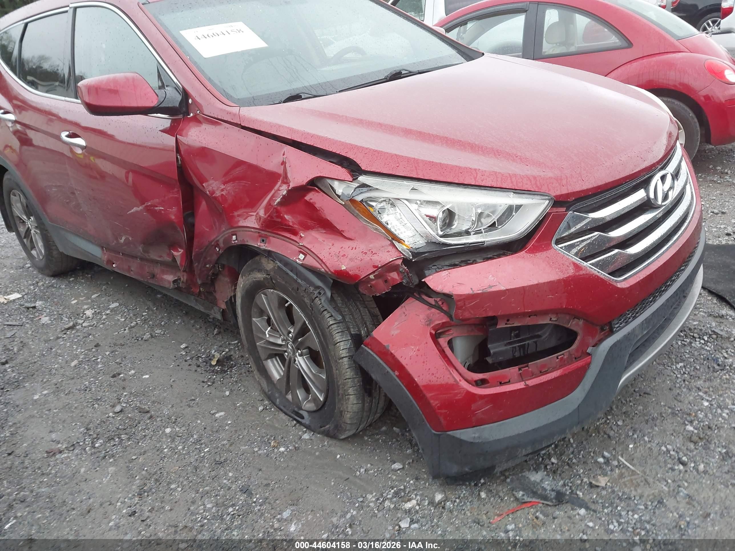2013 Hyundai Santa Fe Sport Red vin: 5XYZT3LB6DG083110