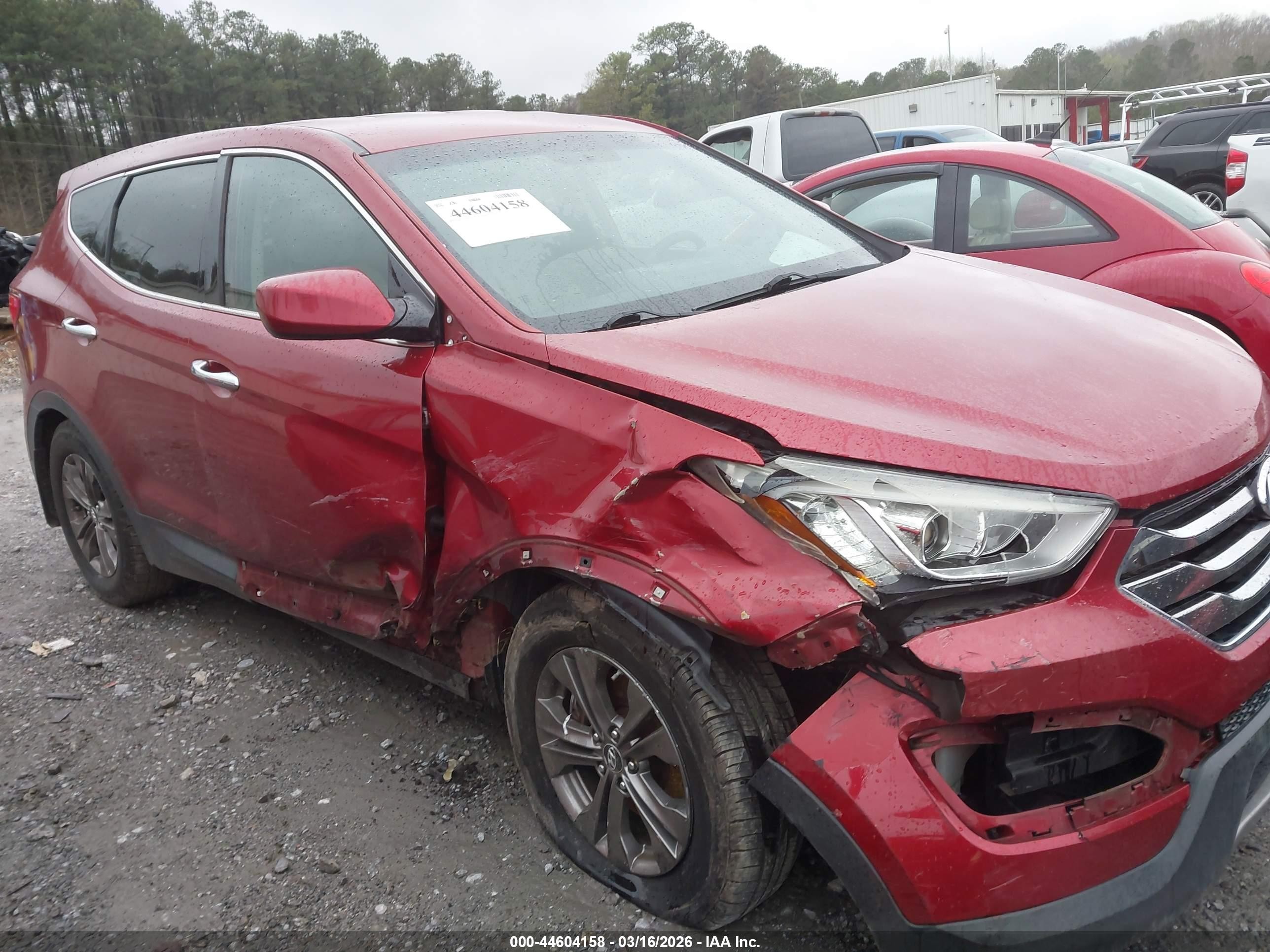 2013 Hyundai Santa Fe Sport Red vin: 5XYZT3LB6DG083110