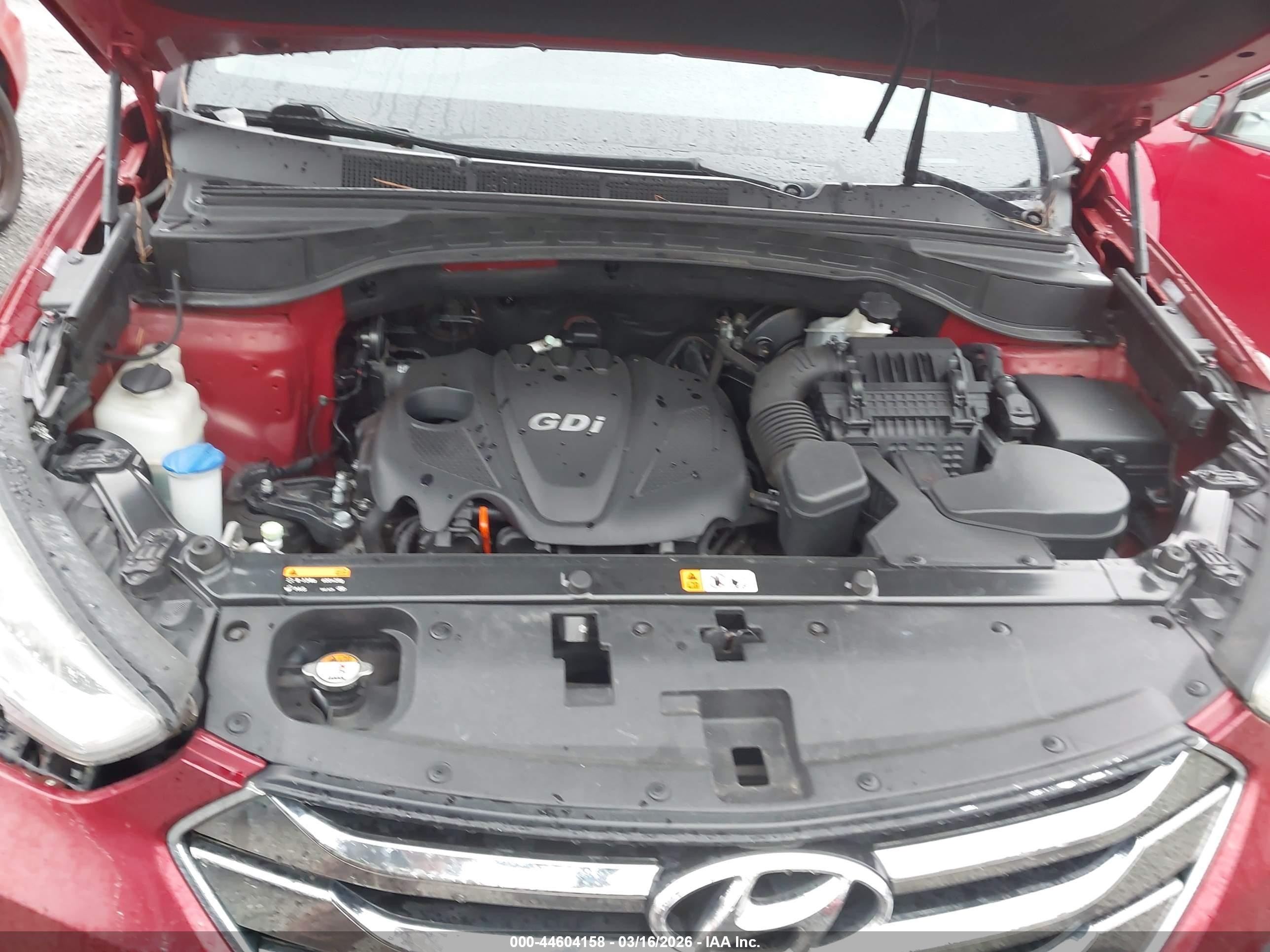2013 Hyundai Santa Fe Sport Red vin: 5XYZT3LB6DG083110