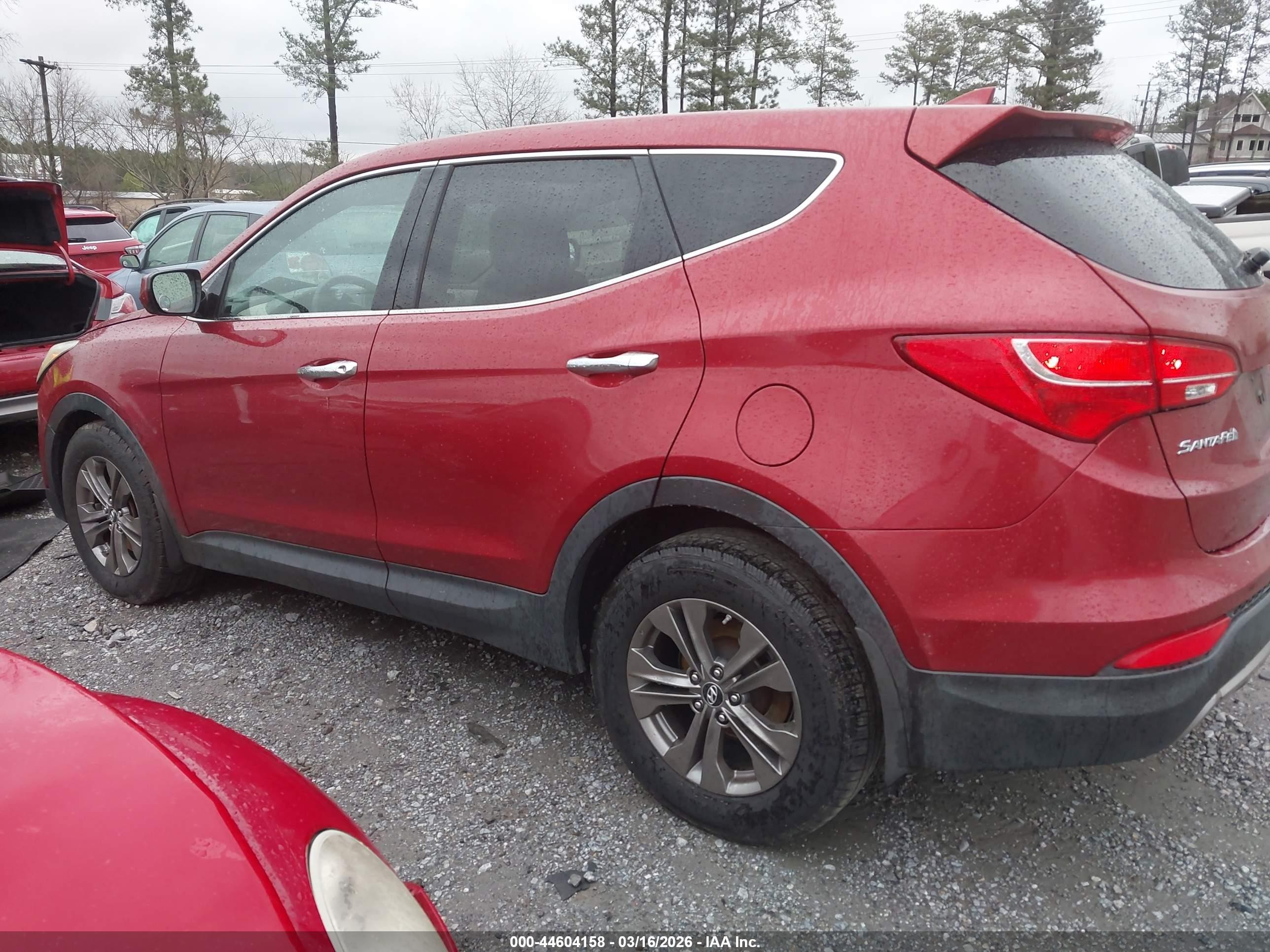 2013 Hyundai Santa Fe Sport Red vin: 5XYZT3LB6DG083110