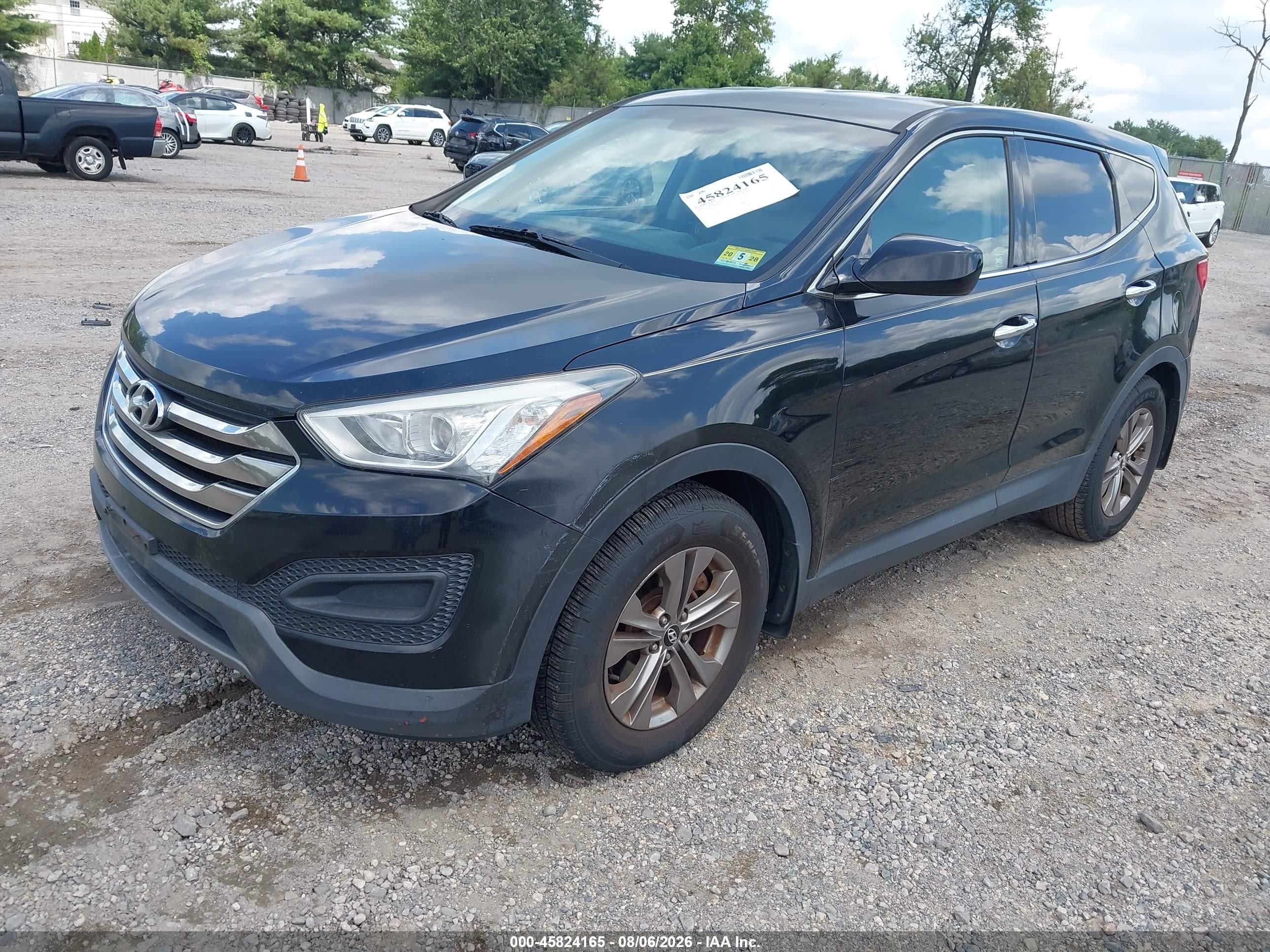 2013 Hyundai Santa Fe Sport Black vin: 5XYZT3LB6DG087237