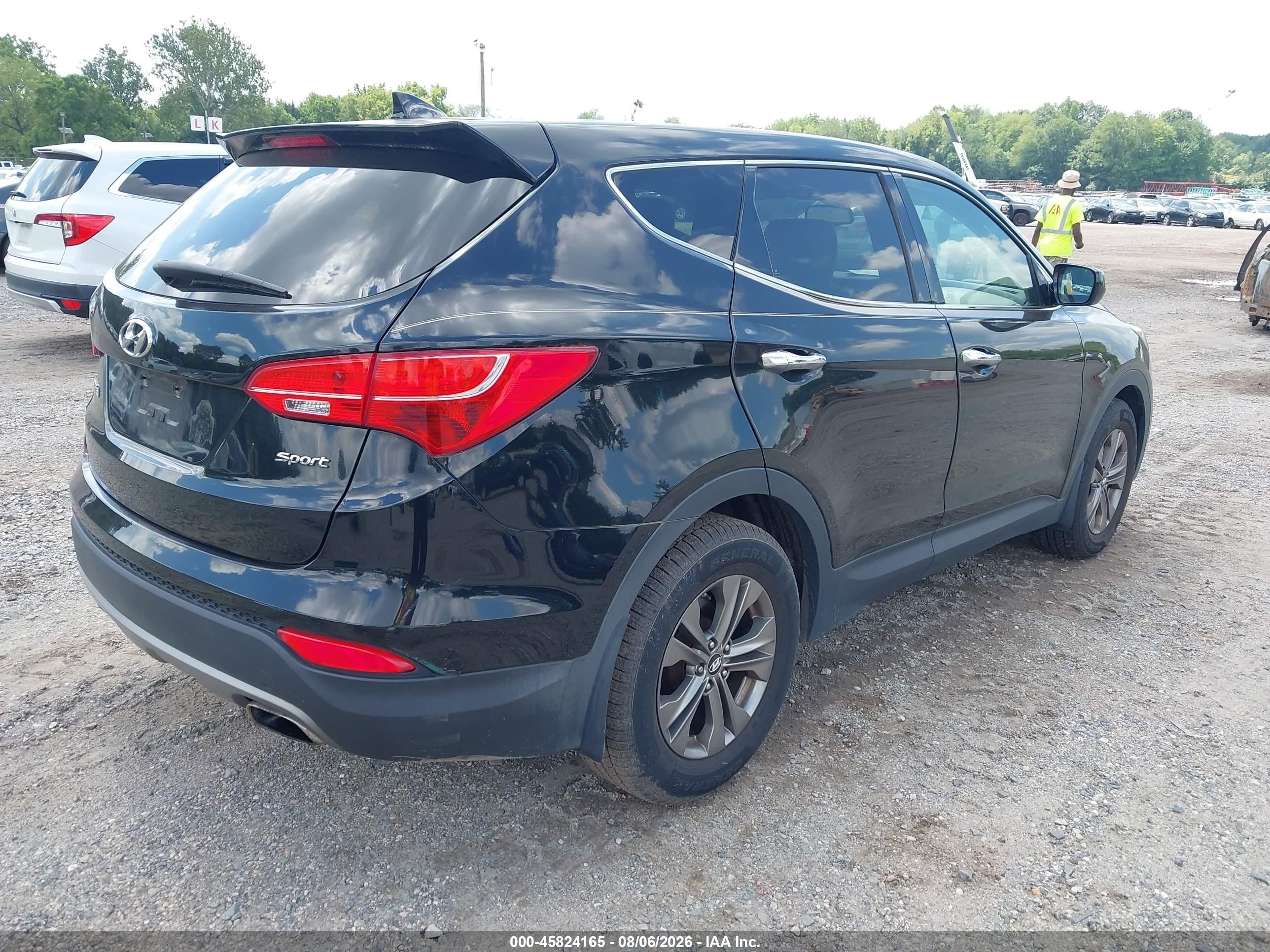 2013 Hyundai Santa Fe Sport Black vin: 5XYZT3LB6DG087237