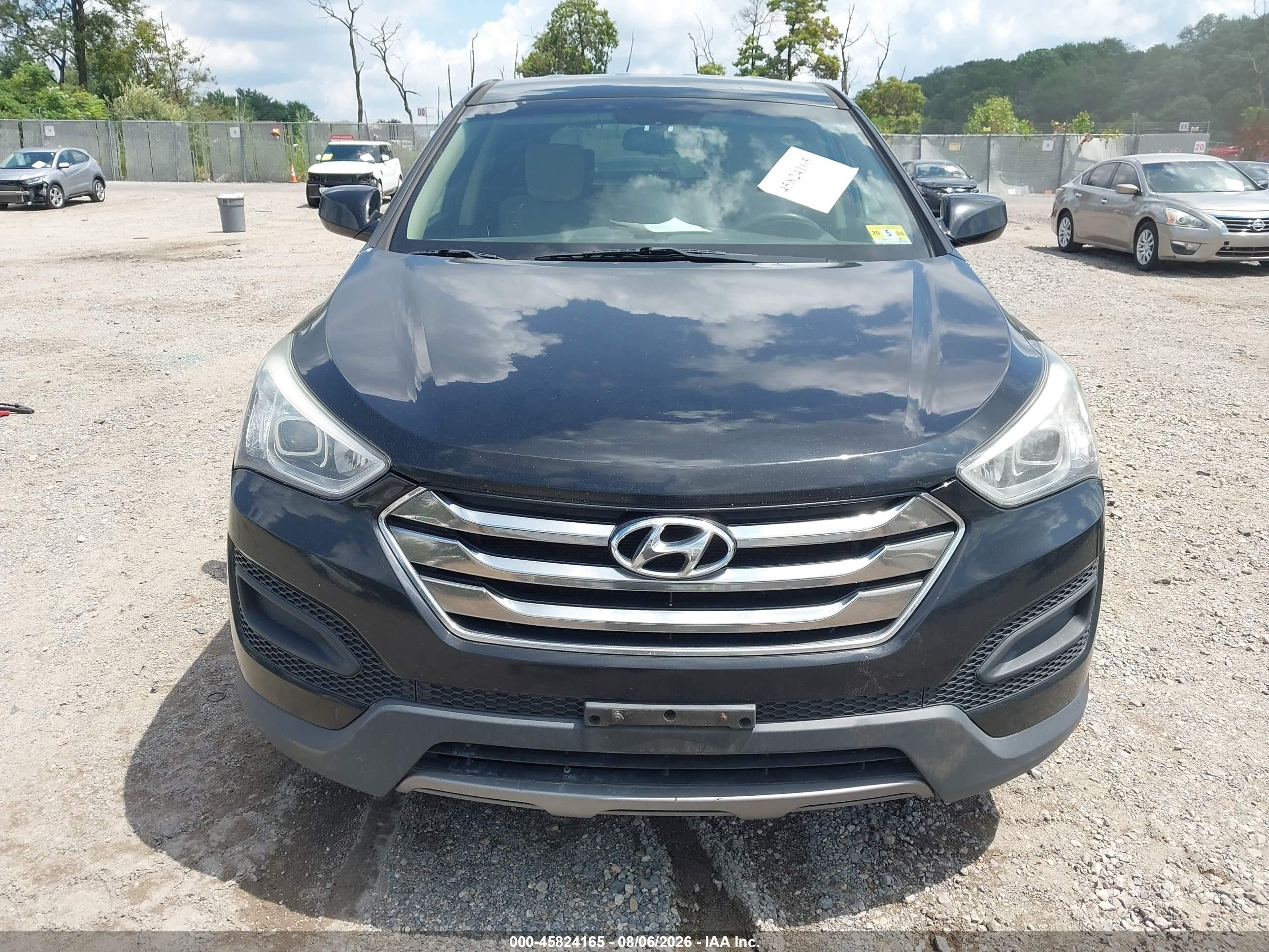 2013 Hyundai Santa Fe Sport Black vin: 5XYZT3LB6DG087237