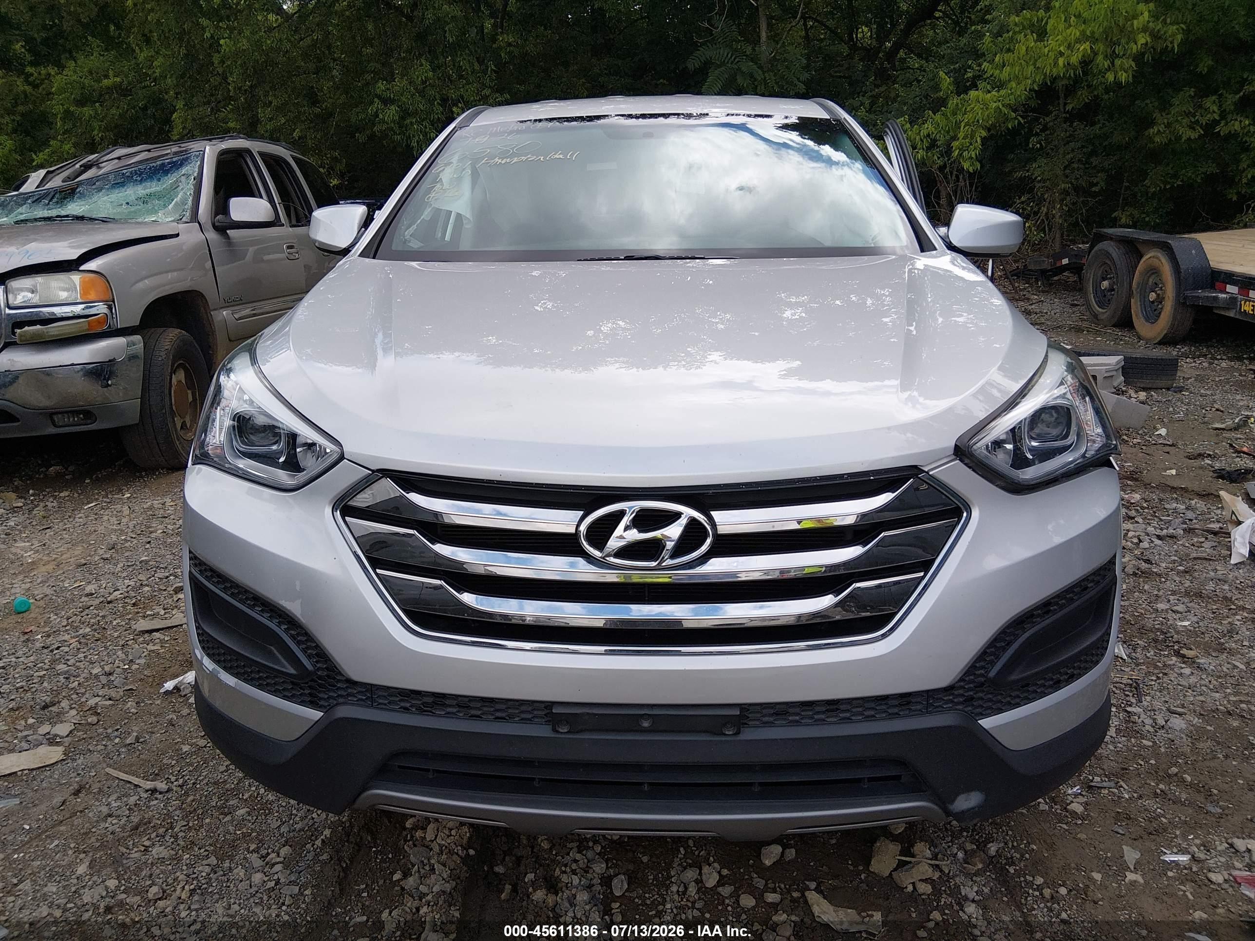 2014 Hyundai Santa Fe Sport 2.4l Silver vin: 5XYZT3LB6EG146580