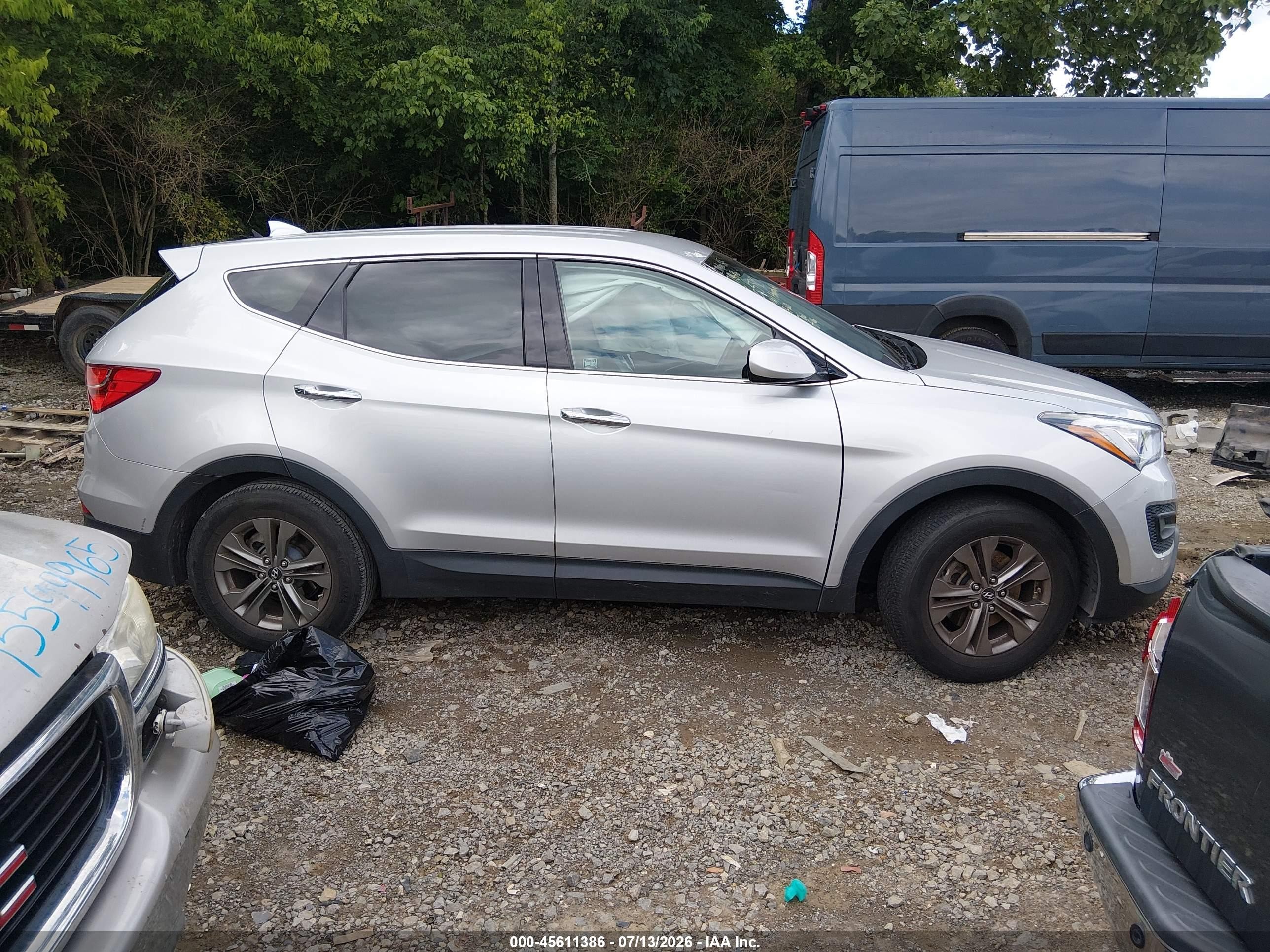 2014 Hyundai Santa Fe Sport 2.4l Silver vin: 5XYZT3LB6EG146580