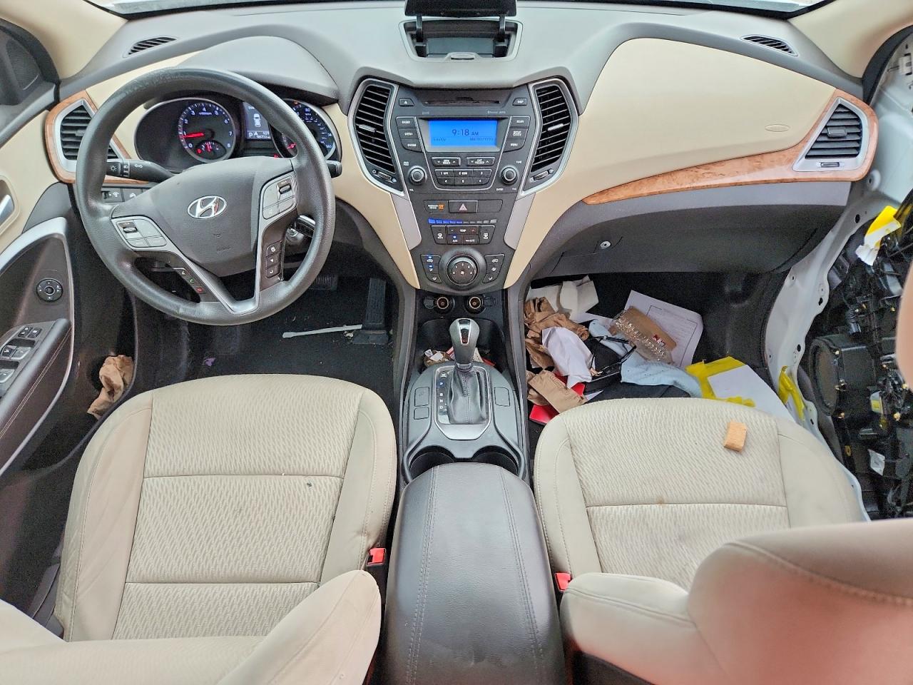 2014 Hyundai Santa Fe Sport 2.4l White vin: 5XYZT3LB6EG197707