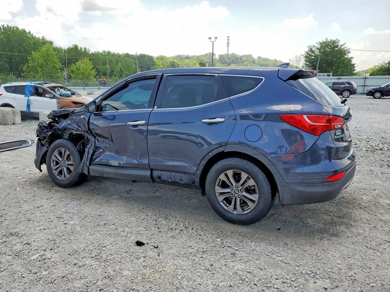 2014 Hyundai Santa Fe Sport 2.4l Blue vin: 5XYZT3LB6EG211637