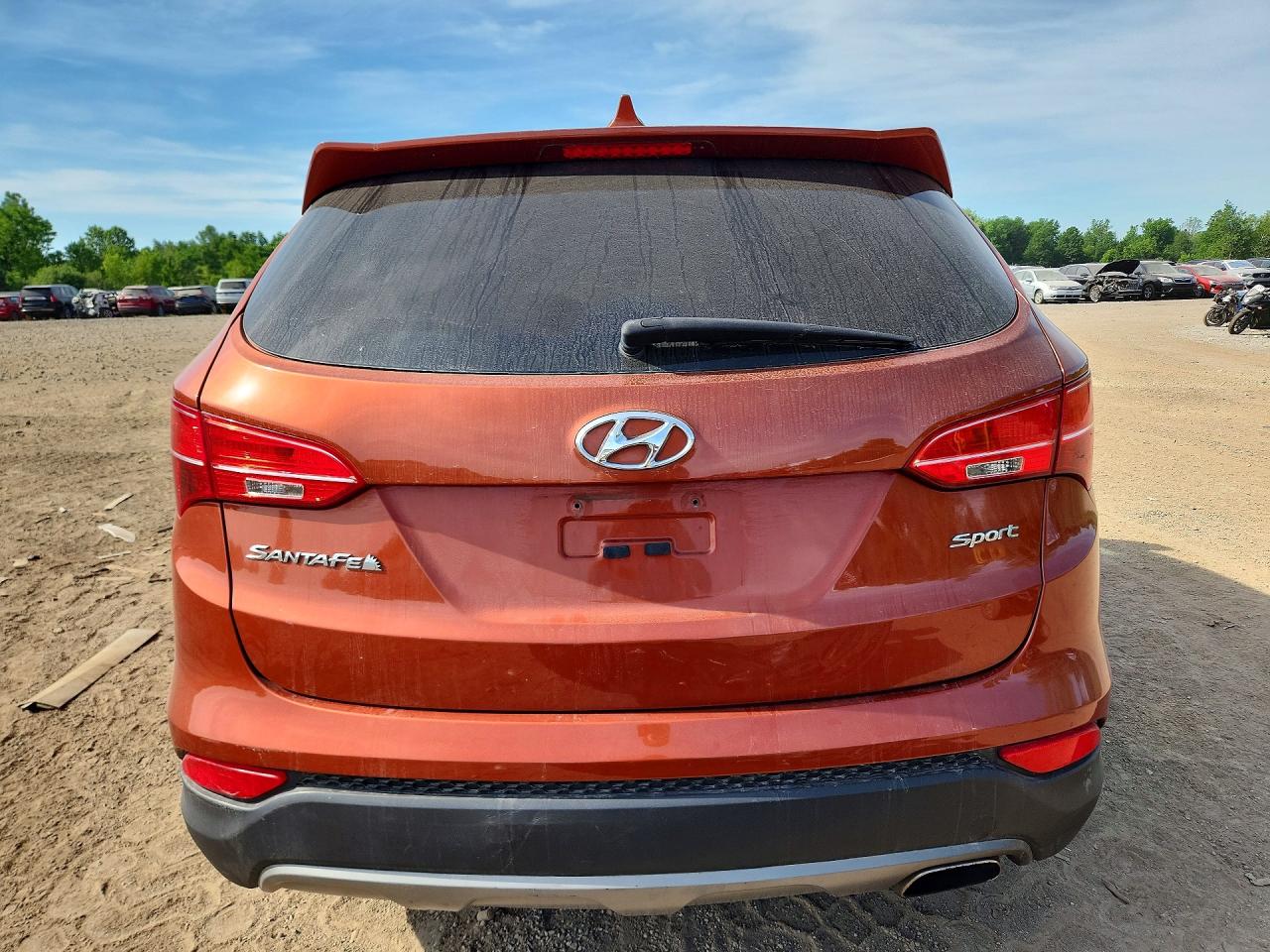 2015 Hyundai Santa Fe Sport 2.4l Orange vin: 5XYZT3LB6FG271841