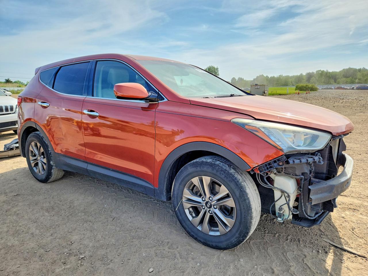 2015 Hyundai Santa Fe Sport 2.4l Orange vin: 5XYZT3LB6FG271841