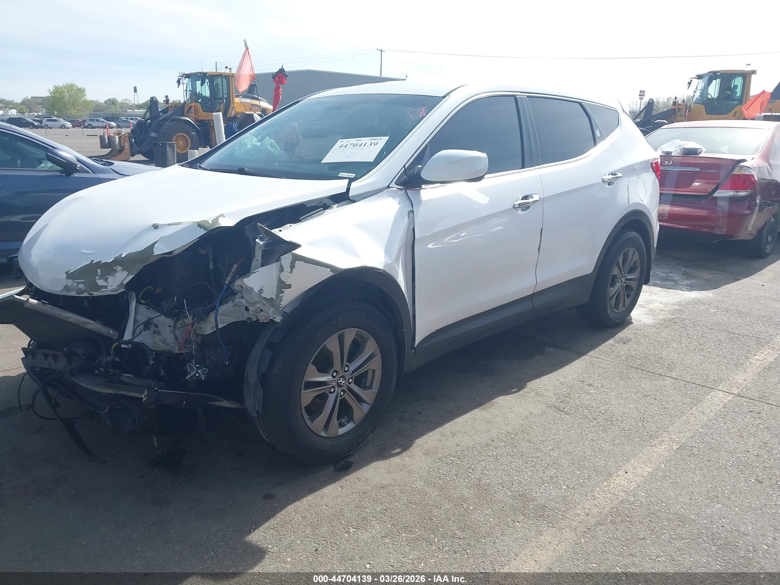2015 Hyundai Santa Fe Sport 2.4l White vin: 5XYZT3LB6FG272472