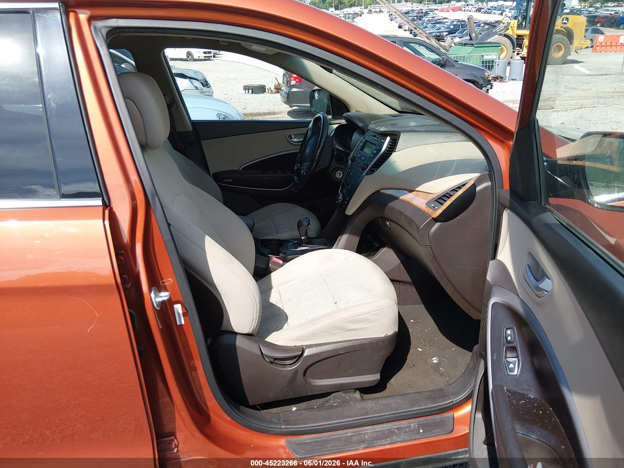 2015 Hyundai Santa Fe Sport 2.4l Orange vin: 5XYZT3LB6FG280412