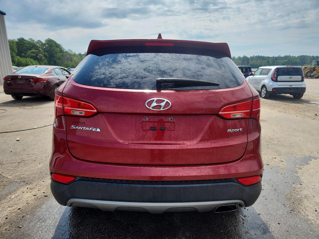 2016 Hyundai Santa Fe Sport 2.4l Burgundy vin: 5XYZT3LB6GG359337