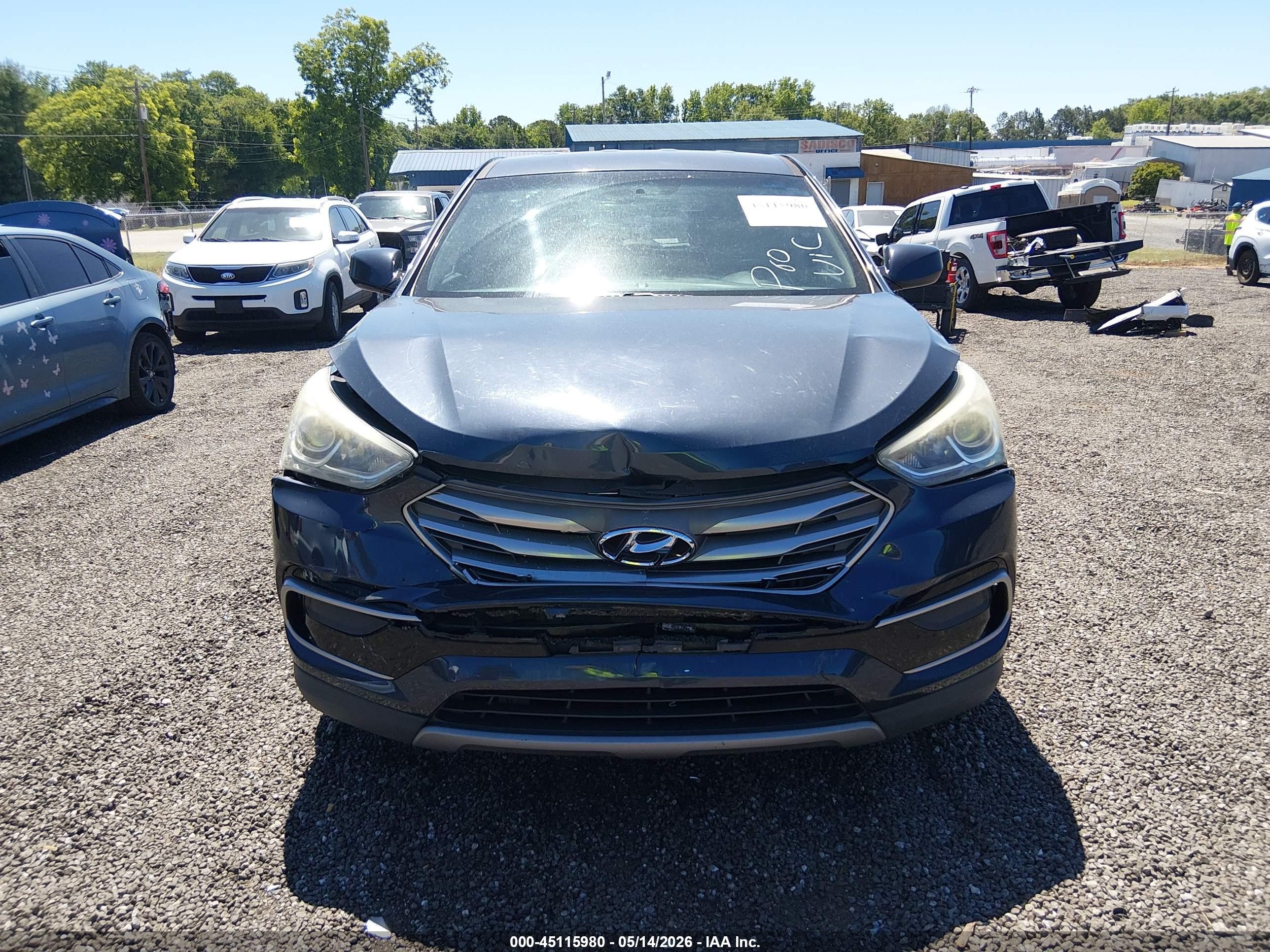2017 Hyundai Santa Fe Sport 2.4l Gray vin: 5XYZT3LB6HG409946