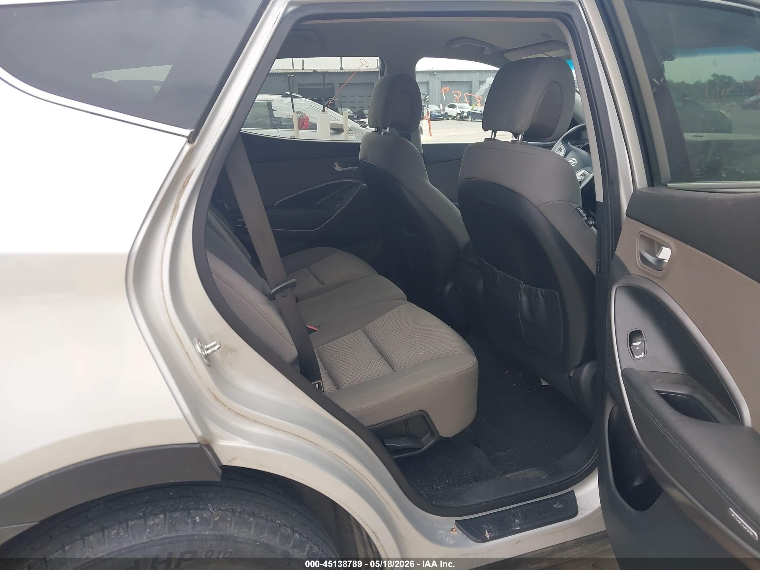 2013 Hyundai Santa Fe Sport Gray vin: 5XYZT3LB7DG020906