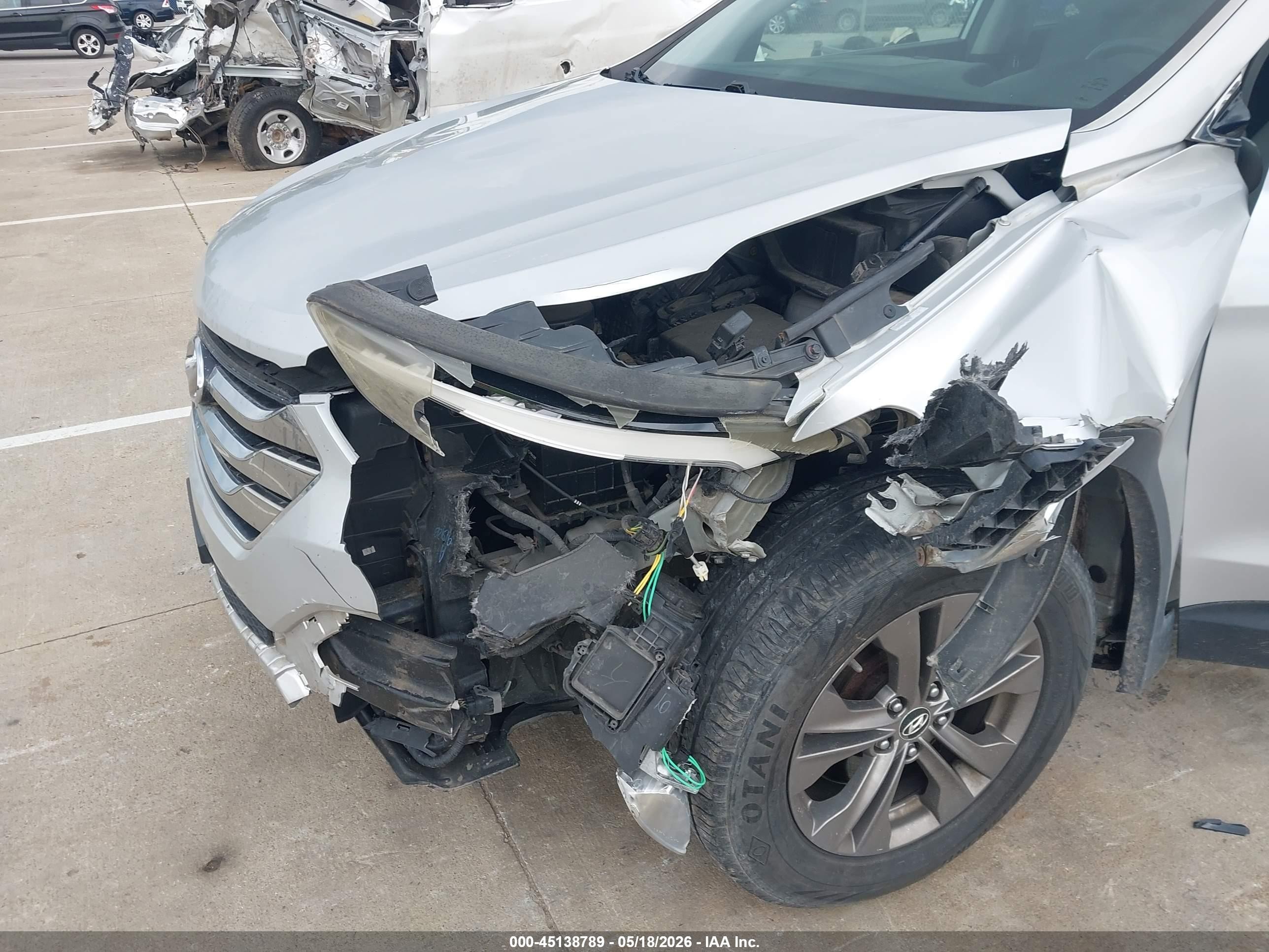 2013 Hyundai Santa Fe Sport Gray vin: 5XYZT3LB7DG020906