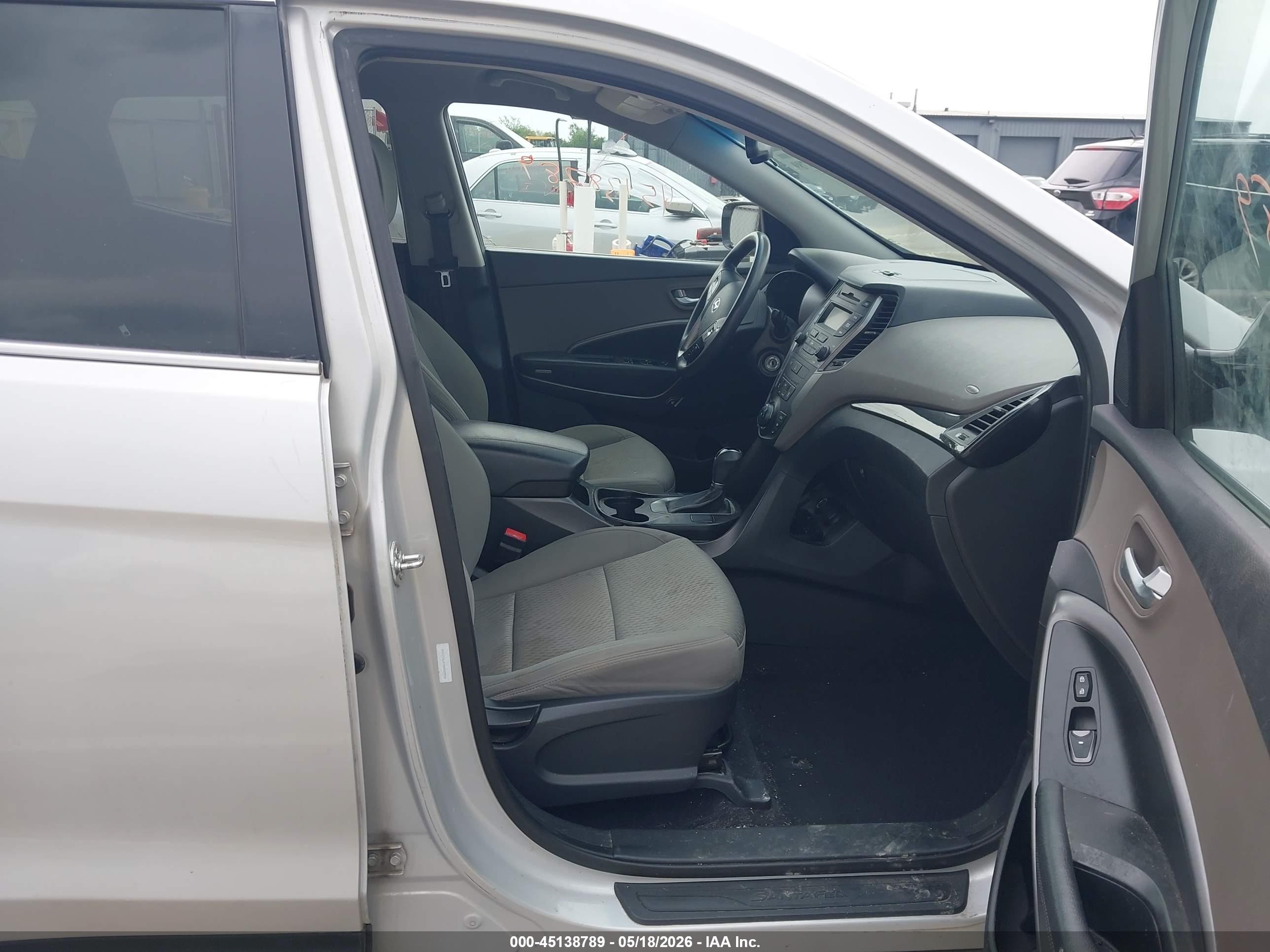 2013 Hyundai Santa Fe Sport Gray vin: 5XYZT3LB7DG020906