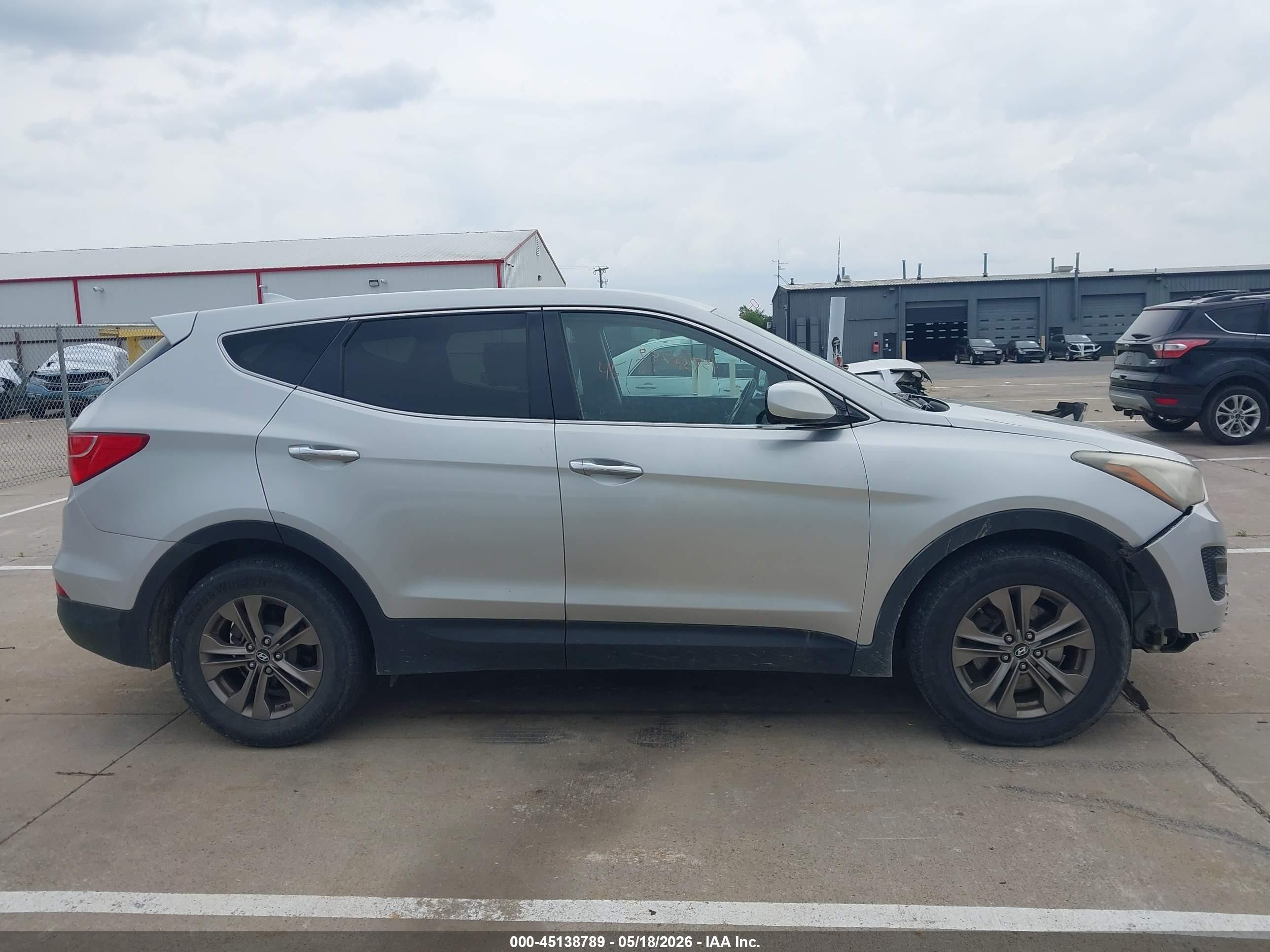 2013 Hyundai Santa Fe Sport Gray vin: 5XYZT3LB7DG020906