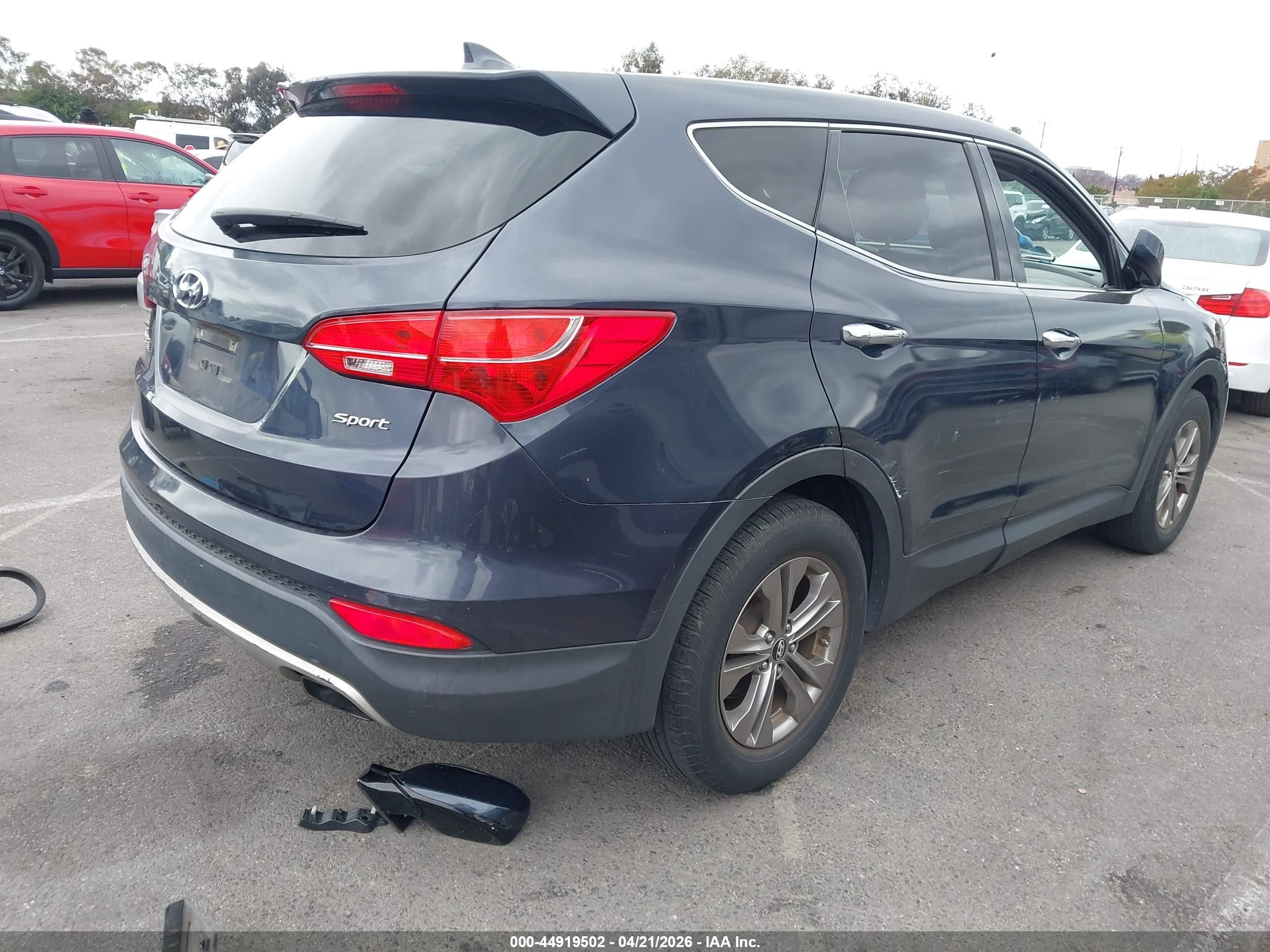 2014 Hyundai Santa Fe Sport 2.4l Gray vin: 5XYZT3LB7EG131425