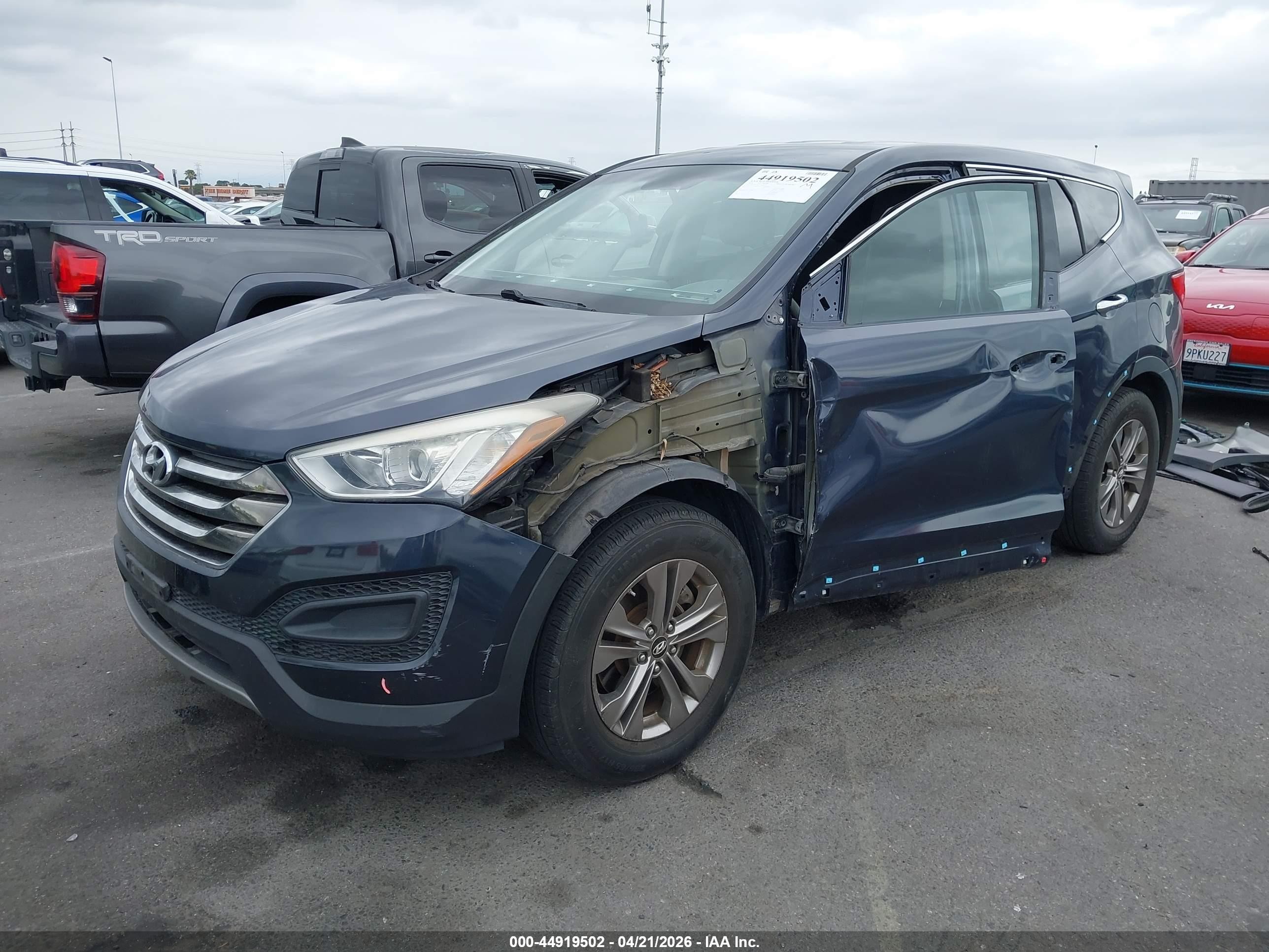 2014 Hyundai Santa Fe Sport 2.4l Gray vin: 5XYZT3LB7EG131425