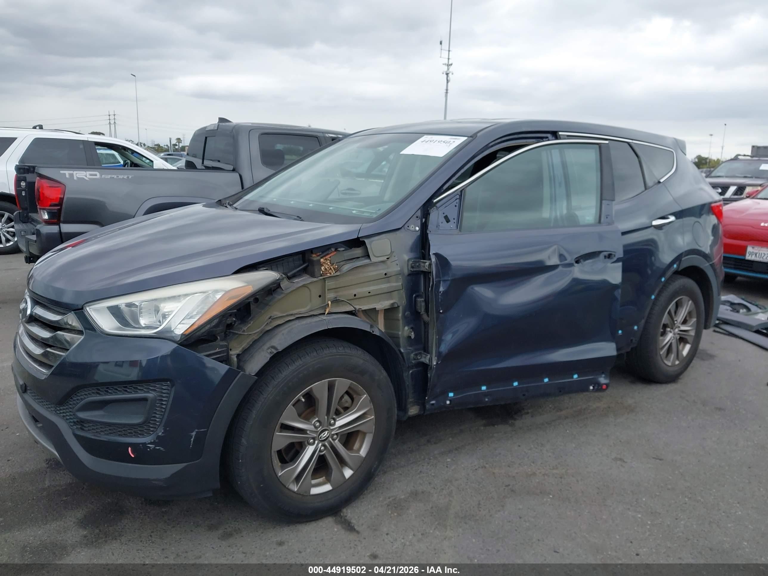 2014 Hyundai Santa Fe Sport 2.4l Gray vin: 5XYZT3LB7EG131425