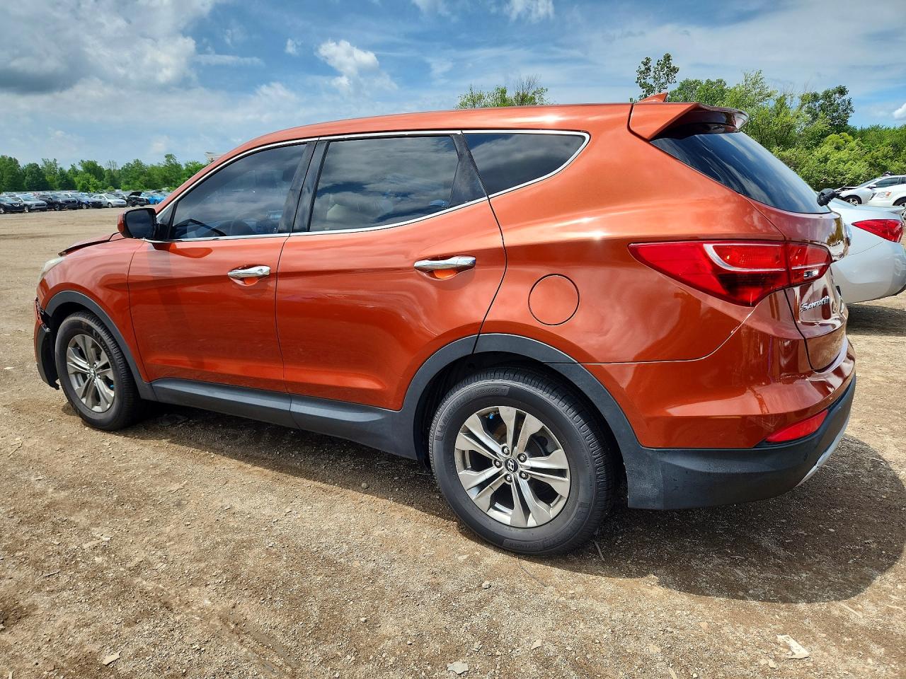 2014 Hyundai Santa Fe Sport 2.4l Orange vin: 5XYZT3LB7EG132705