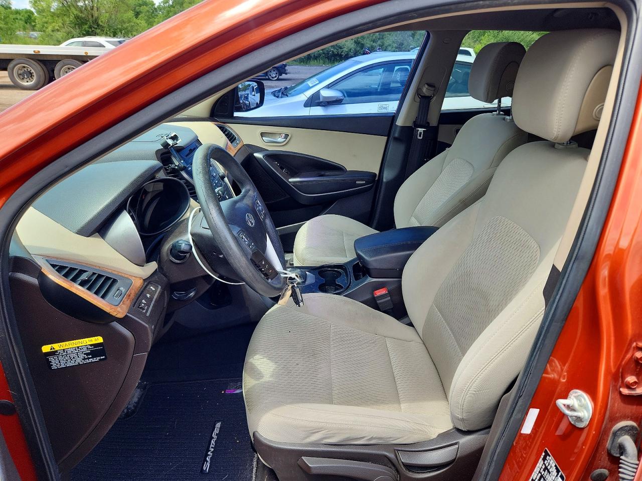 2014 Hyundai Santa Fe Sport 2.4l Orange vin: 5XYZT3LB7EG132705