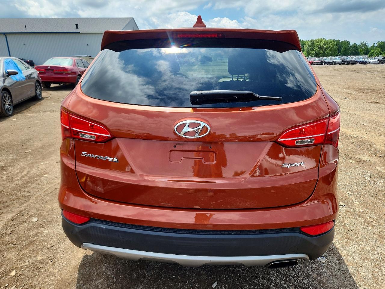 2014 Hyundai Santa Fe Sport 2.4l Orange vin: 5XYZT3LB7EG132705