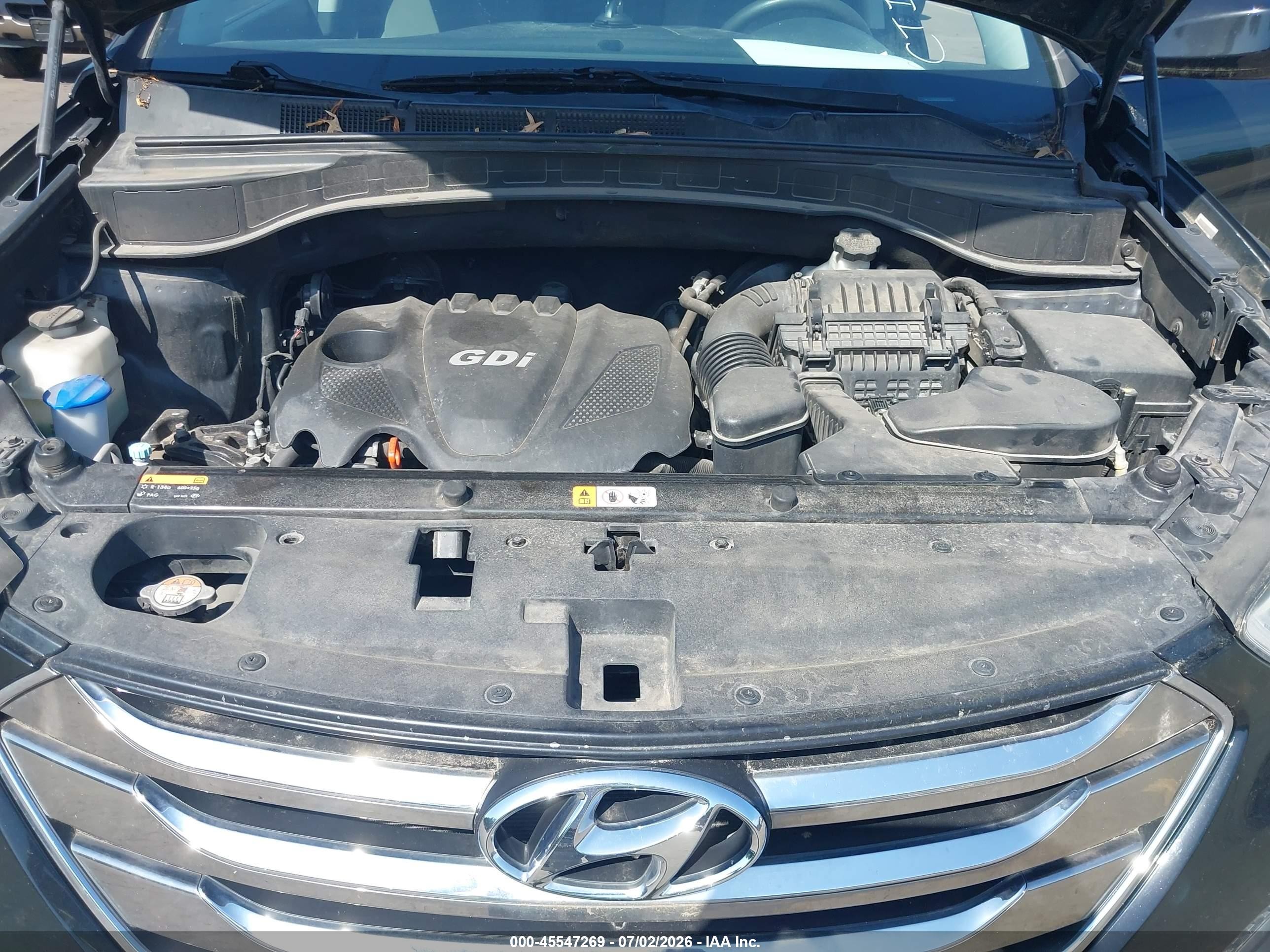 2014 Hyundai Santa Fe Sport 2.4l Black vin: 5XYZT3LB7EG202705