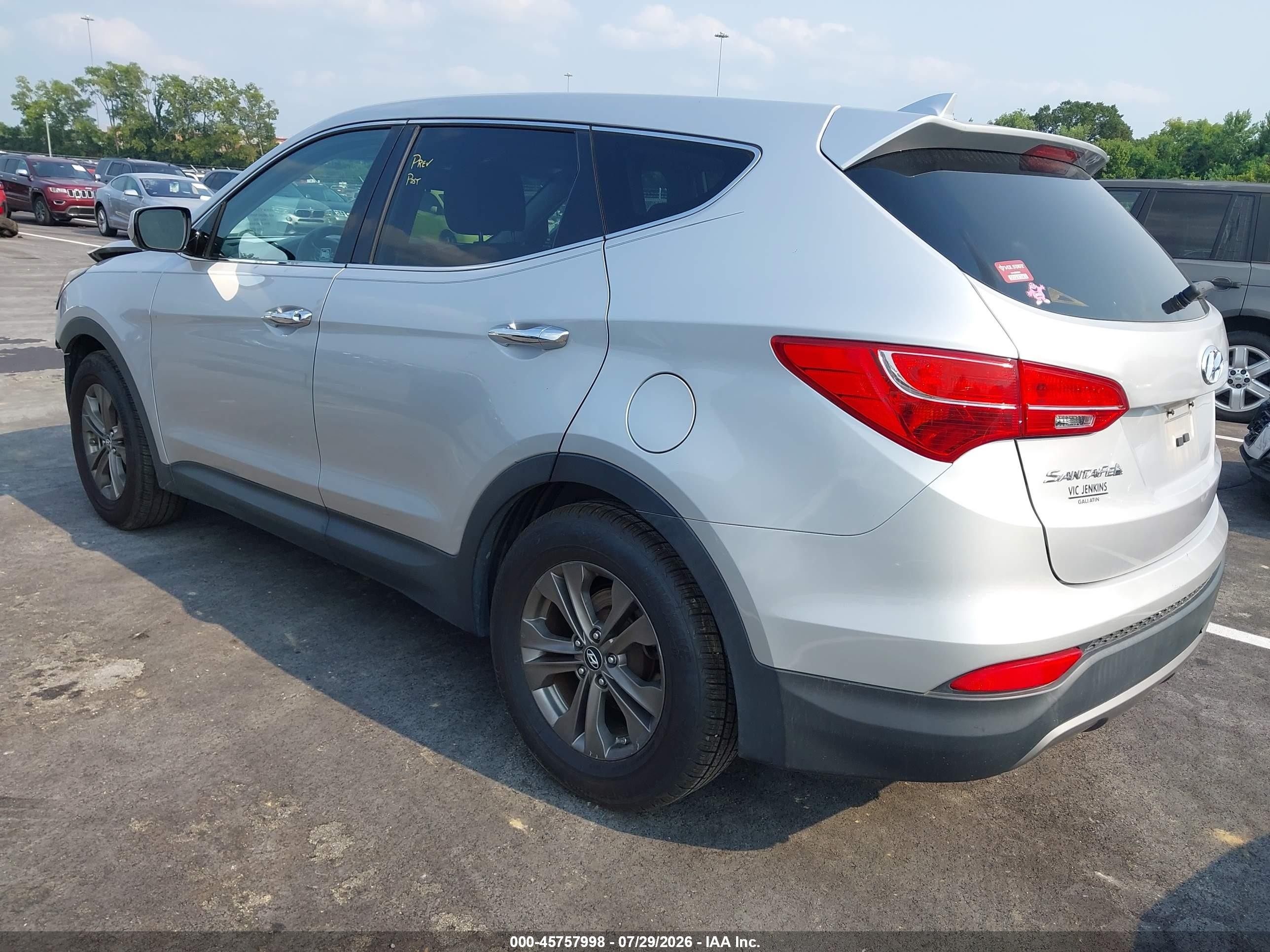 2014 Hyundai Santa Fe Sport 2.4l Gray vin: 5XYZT3LB7EG203658