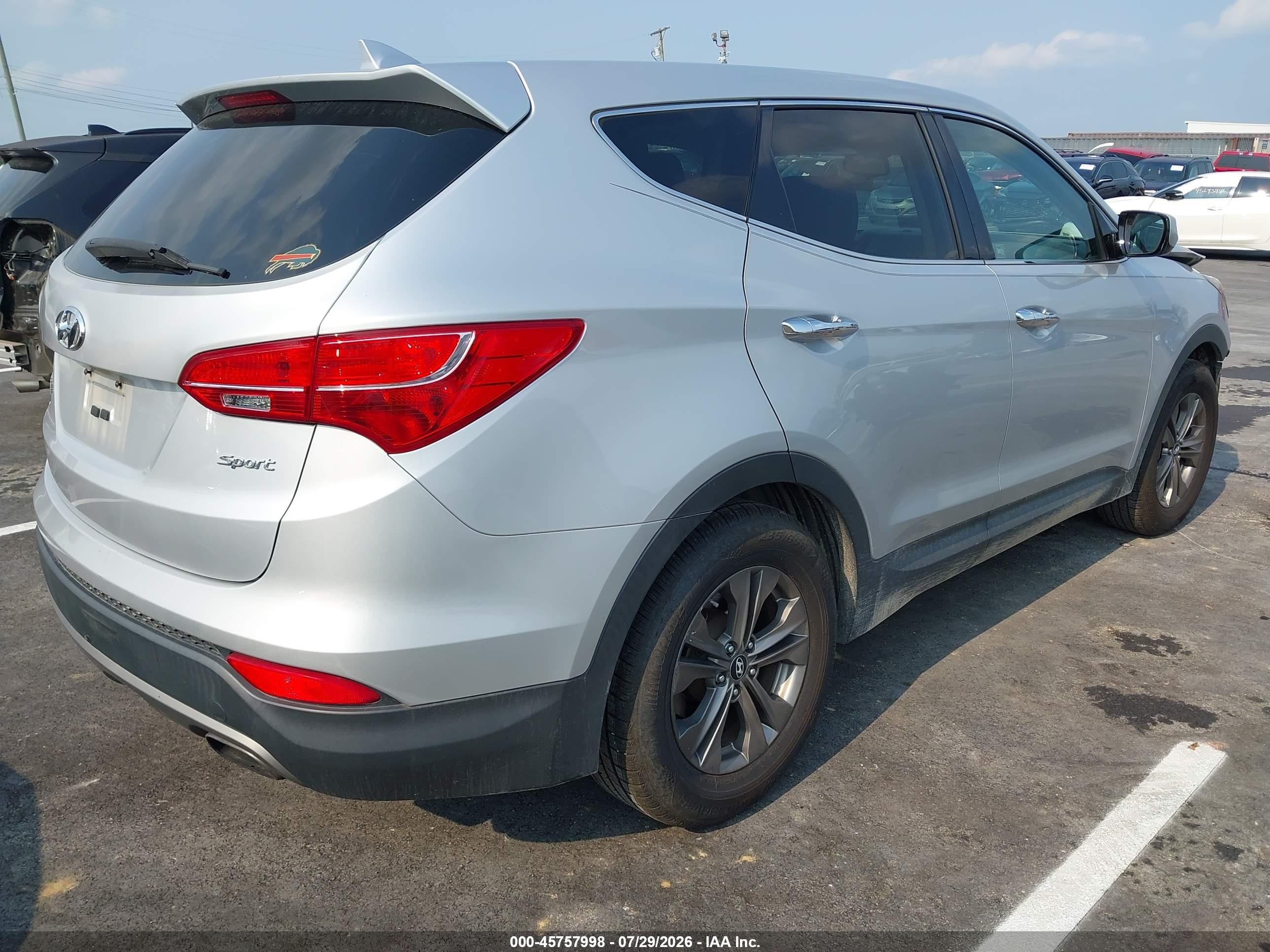 2014 Hyundai Santa Fe Sport 2.4l Gray vin: 5XYZT3LB7EG203658