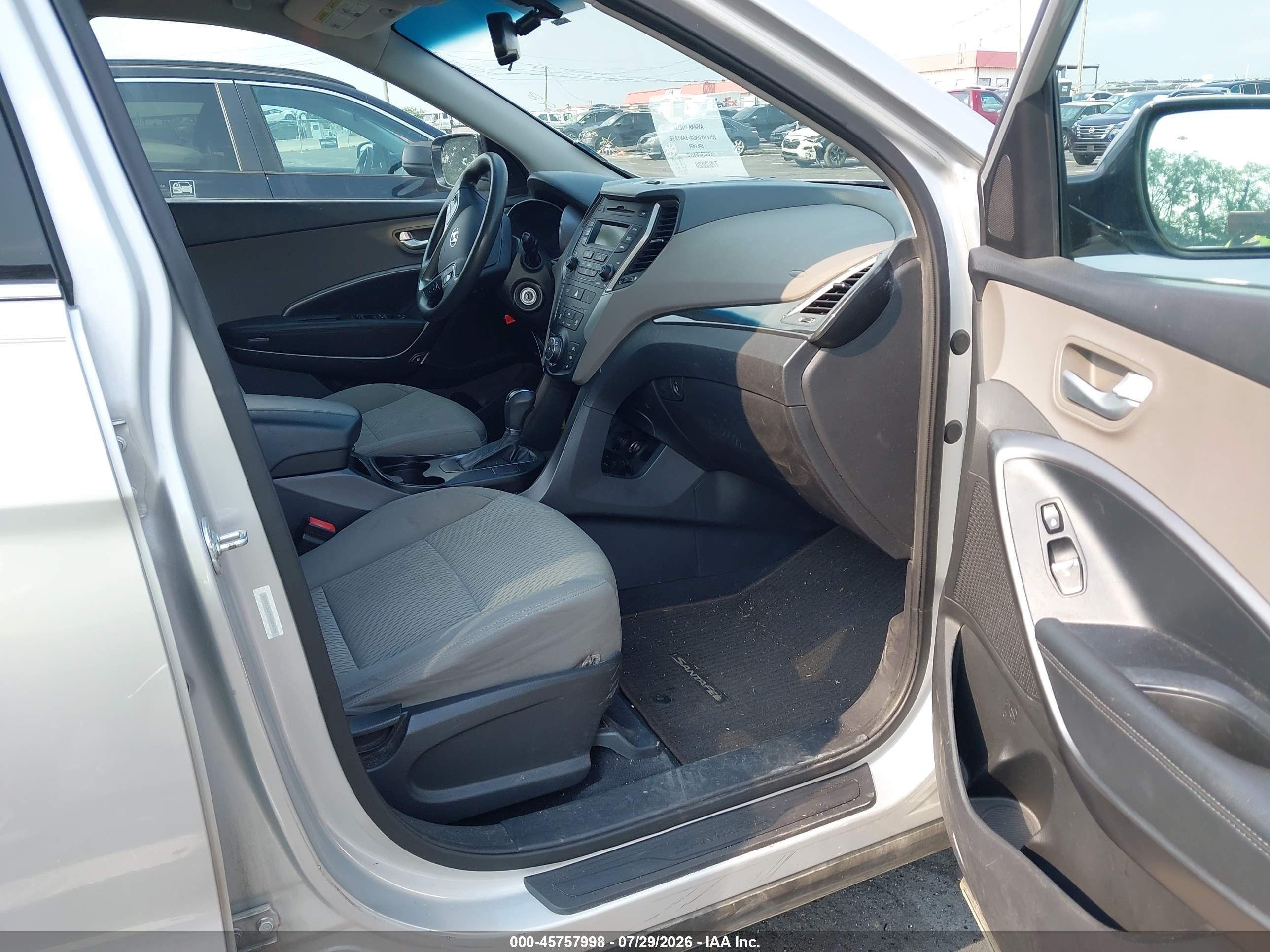 2014 Hyundai Santa Fe Sport 2.4l Gray vin: 5XYZT3LB7EG203658
