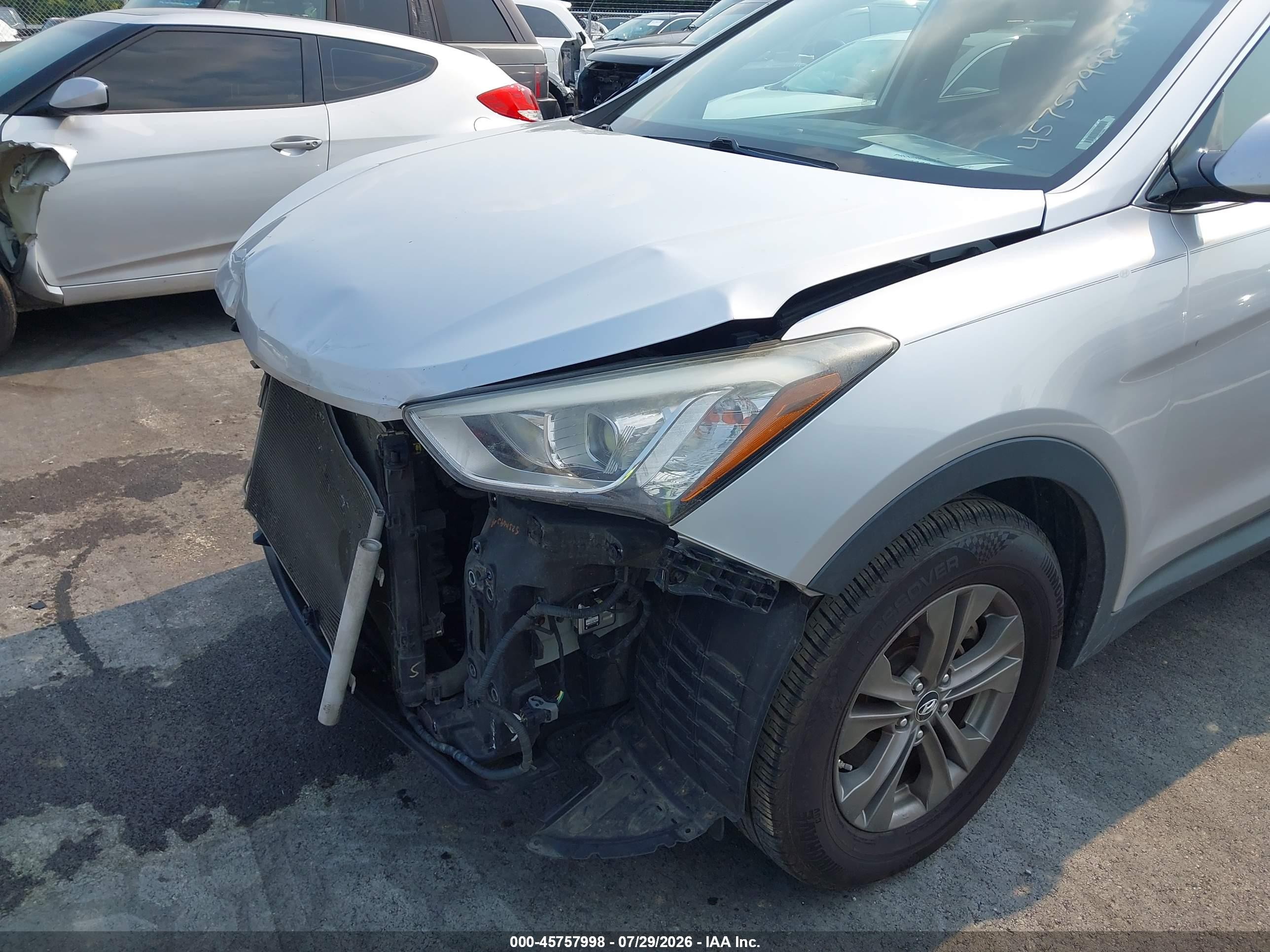 2014 Hyundai Santa Fe Sport 2.4l Gray vin: 5XYZT3LB7EG203658