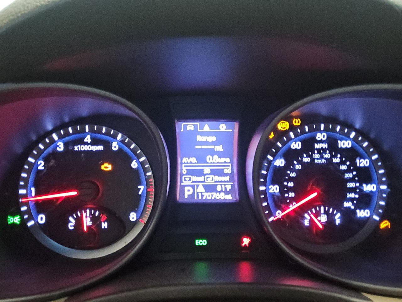 2015 Hyundai Santa Fe Sport 2.4l Black vin: 5XYZT3LB7FG243398 Damage: Warning Light - Engine, On, Unacceptable