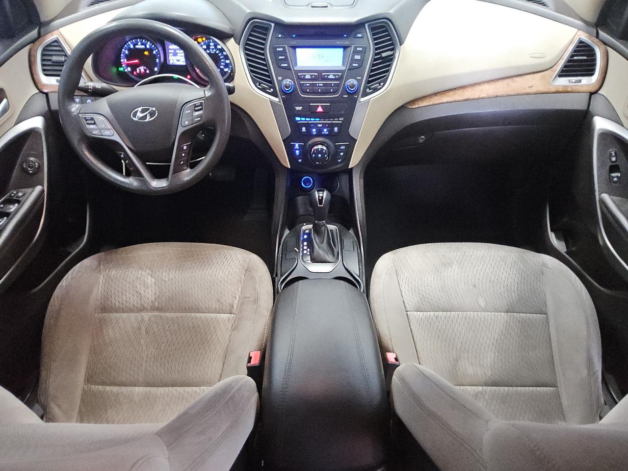 2015 Hyundai Santa Fe Sport 2.4l Black vin: 5XYZT3LB7FG243398 Damage: Right Front Seat, Stained, Permanent