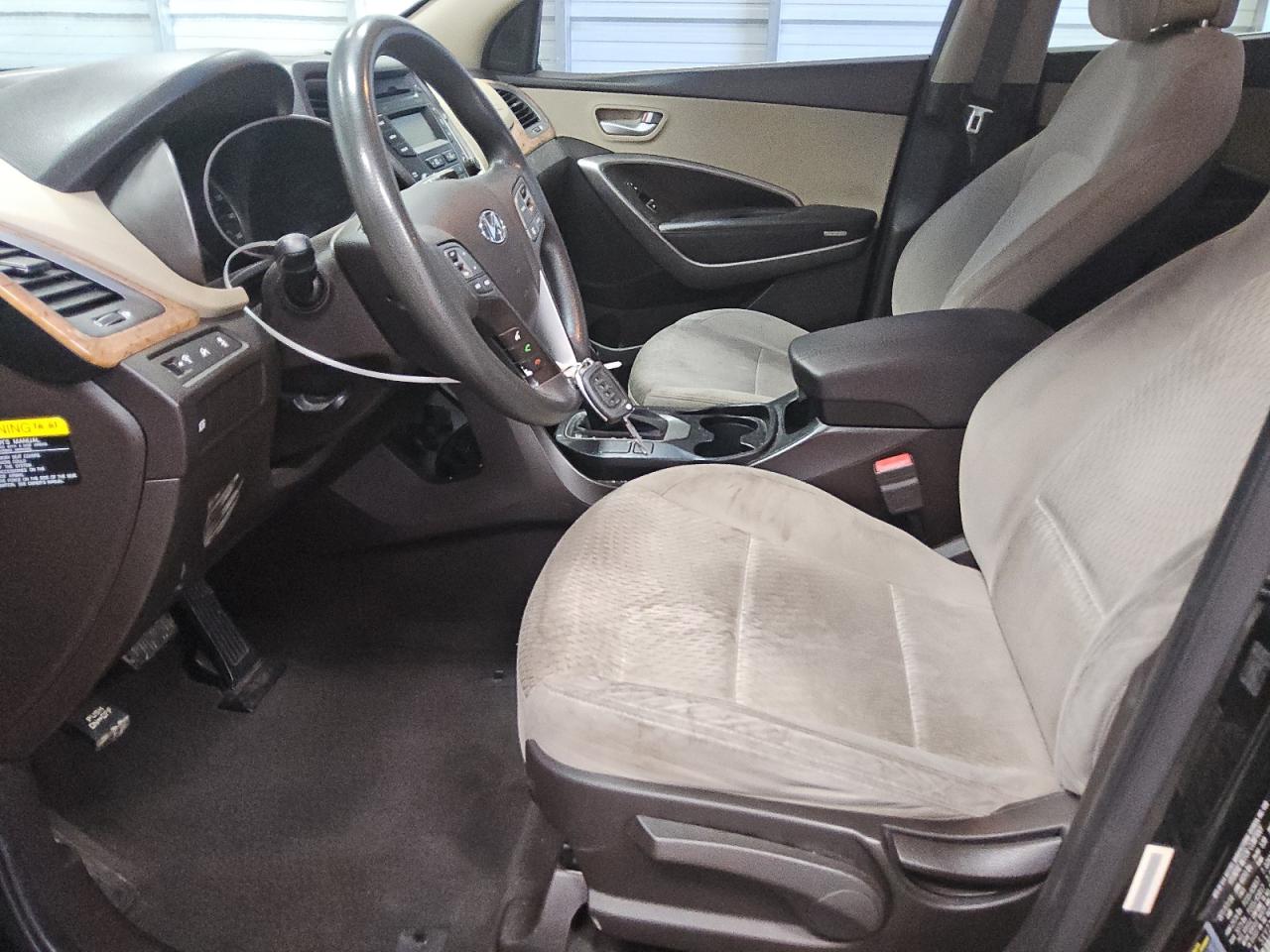 2015 Hyundai Santa Fe Sport 2.4l Black vin: 5XYZT3LB7FG243398 Damage: Left Front Seat, Stained, Permanent