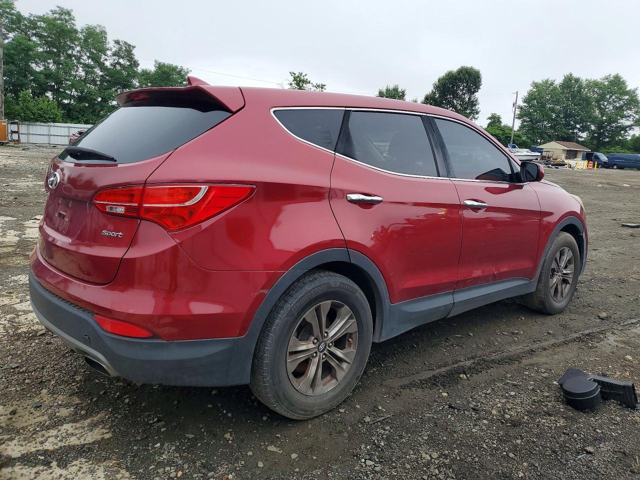 2015 Hyundai Santa Fe Sport 2.4l Maroon vin: 5XYZT3LB7FG252473