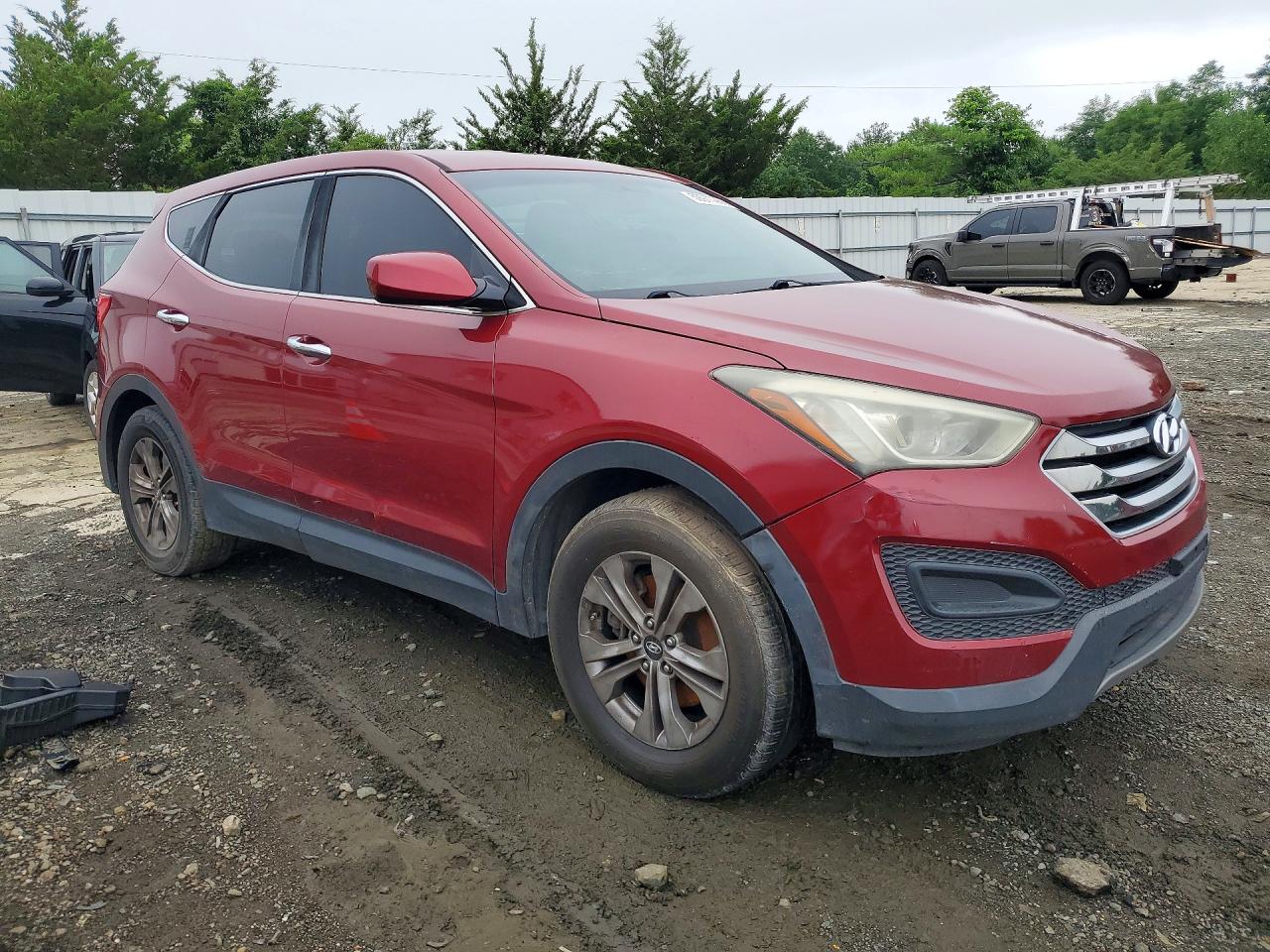 2015 Hyundai Santa Fe Sport 2.4l Maroon vin: 5XYZT3LB7FG252473
