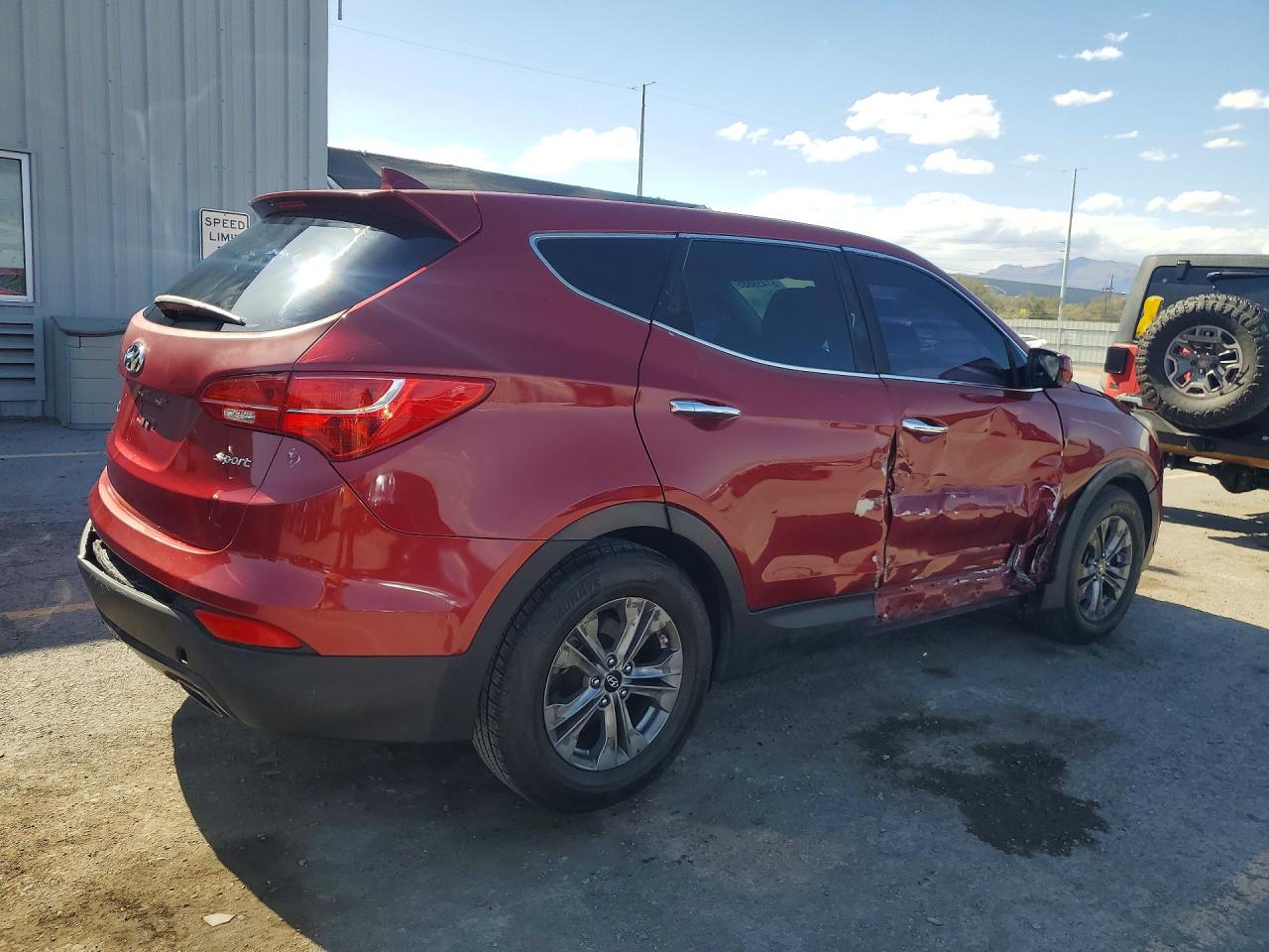 2015 Hyundai Santa Fe Sport 2.4l Red vin: 5XYZT3LB7FG260914