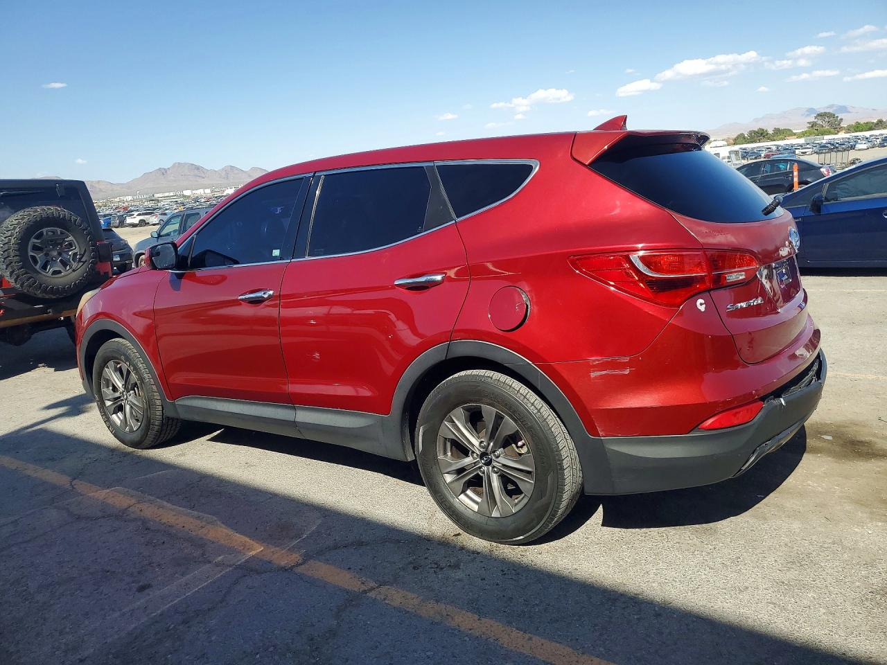 2015 Hyundai Santa Fe Sport 2.4l Red vin: 5XYZT3LB7FG260914