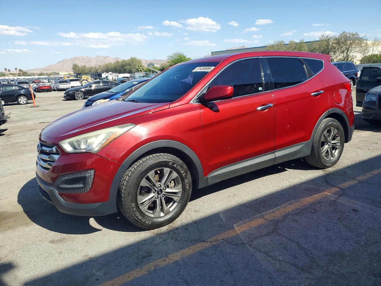 2015 Hyundai Santa Fe Sport 2.4l Red vin: 5XYZT3LB7FG260914