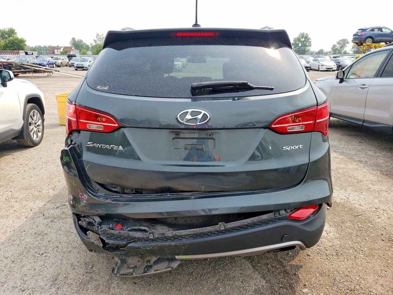 2013 Hyundai Santa Fe Sport 2.4l Gray vin: 5XYZT3LB8DG092150
