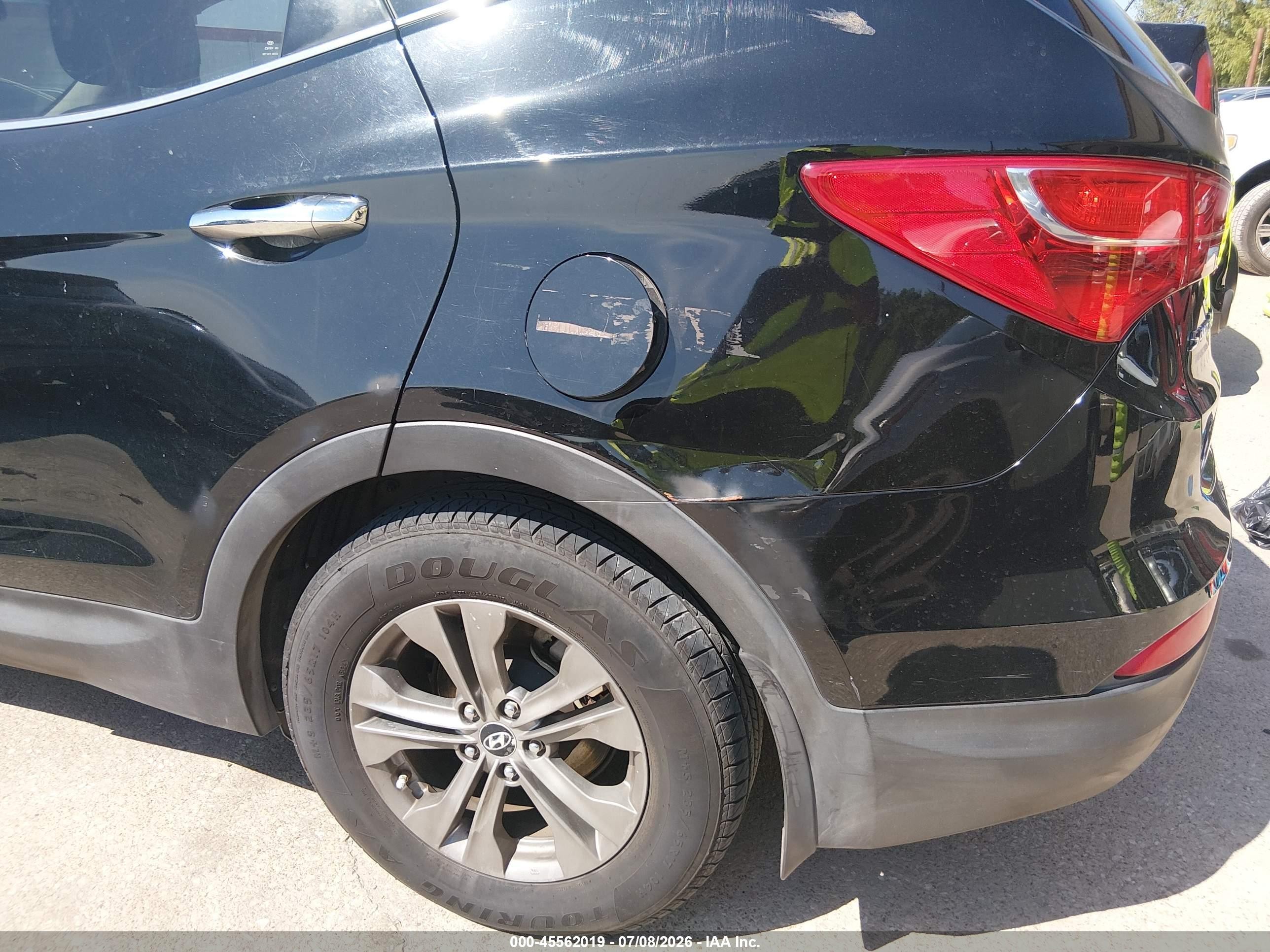 2013 Hyundai Santa Fe Sport Black vin: 5XYZT3LB8DG111618