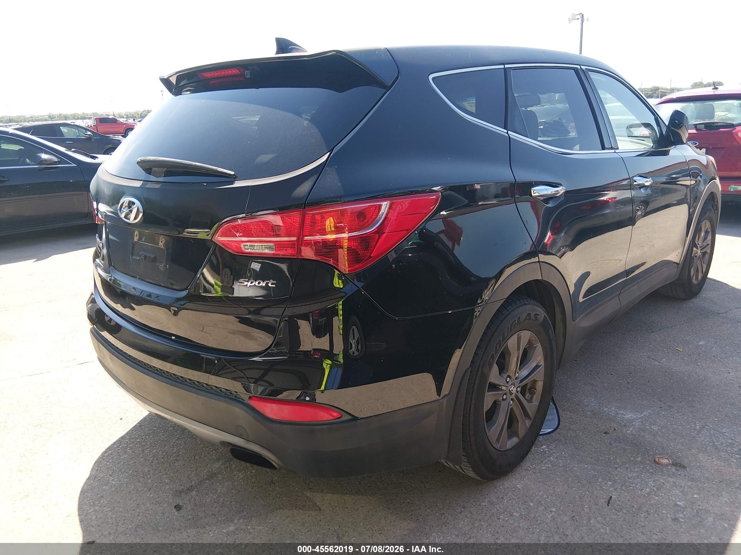 2013 Hyundai Santa Fe Sport Black vin: 5XYZT3LB8DG111618