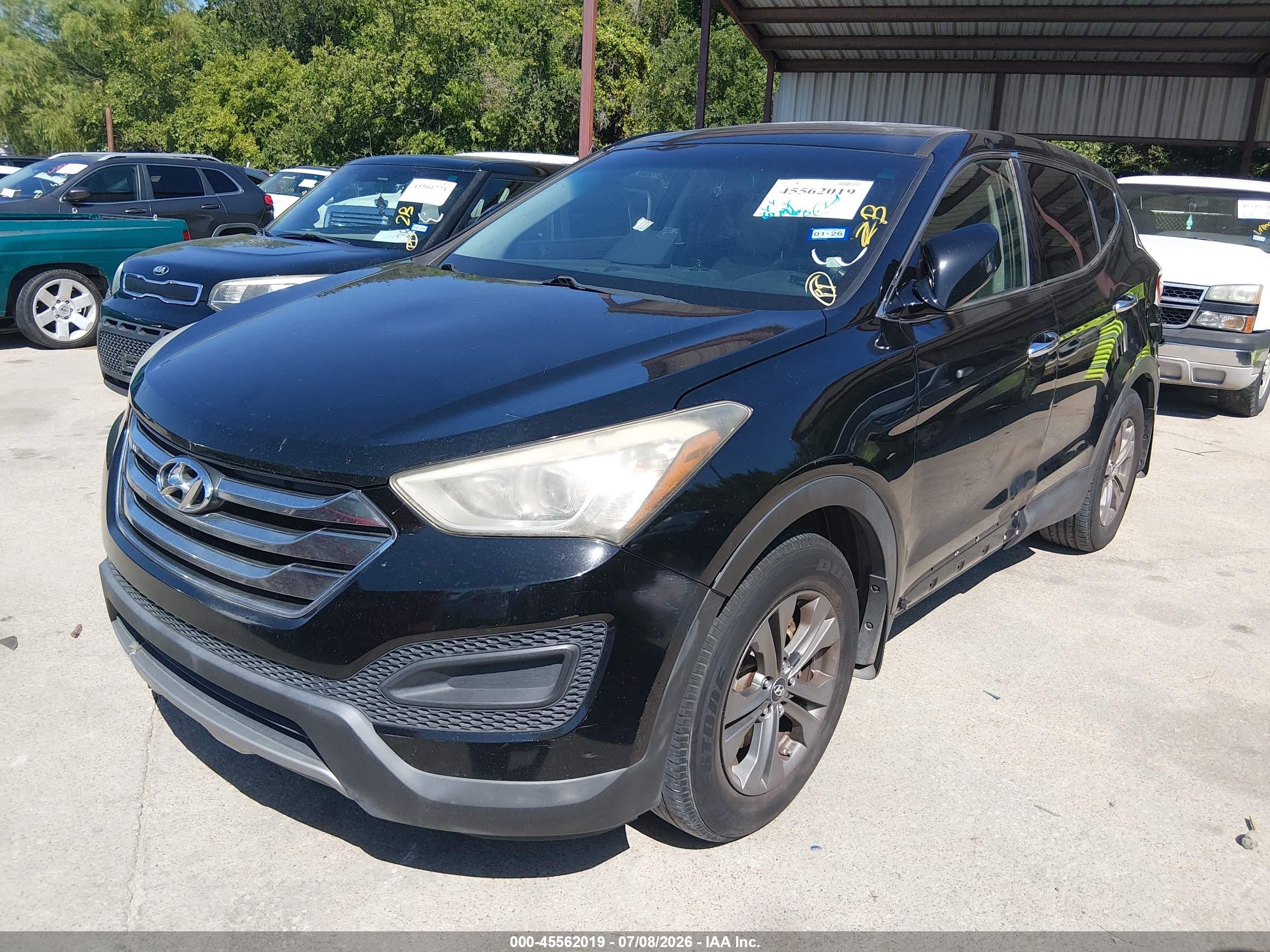 2013 Hyundai Santa Fe Sport Black vin: 5XYZT3LB8DG111618