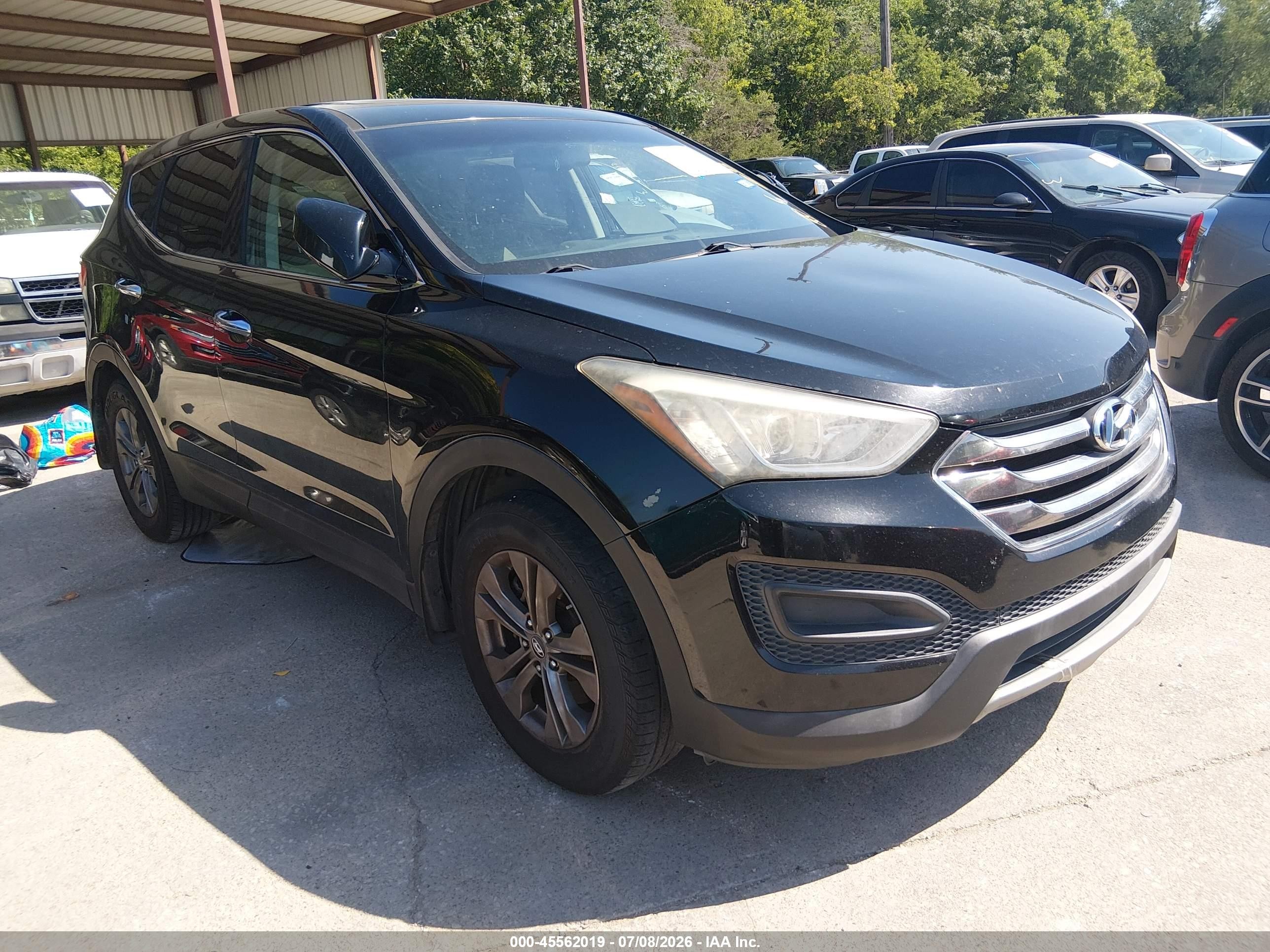 2013 Hyundai Santa Fe Sport Черный vin: 5XYZT3LB8DG111618