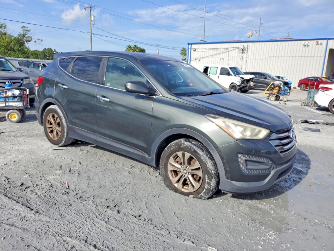 2014 Hyundai Santa Fe Sport 2.4l Gray vin: 5XYZT3LB8EG167186