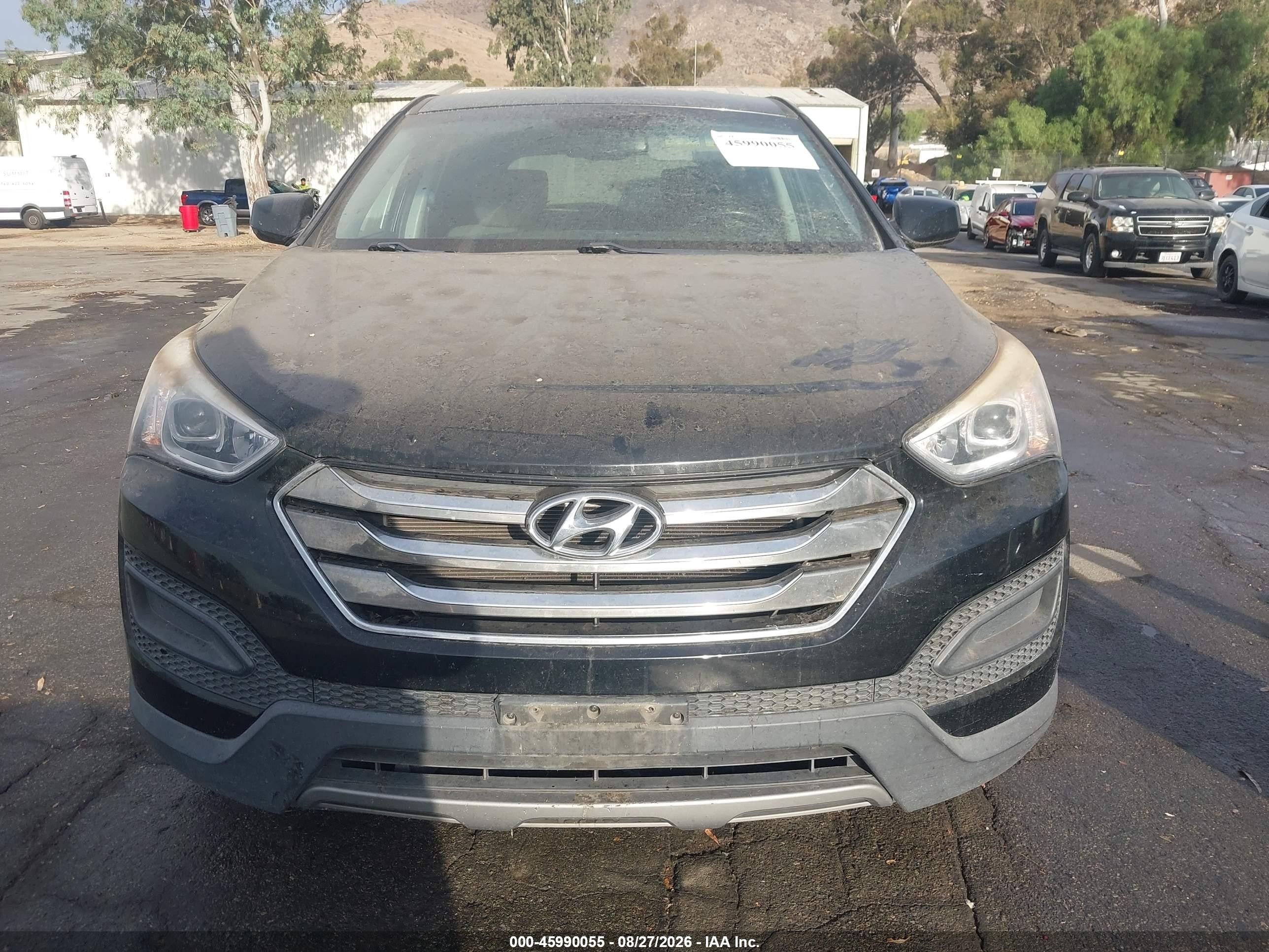 2014 Hyundai Santa Fe Sport 2.4l Black vin: 5XYZT3LB8EG203409